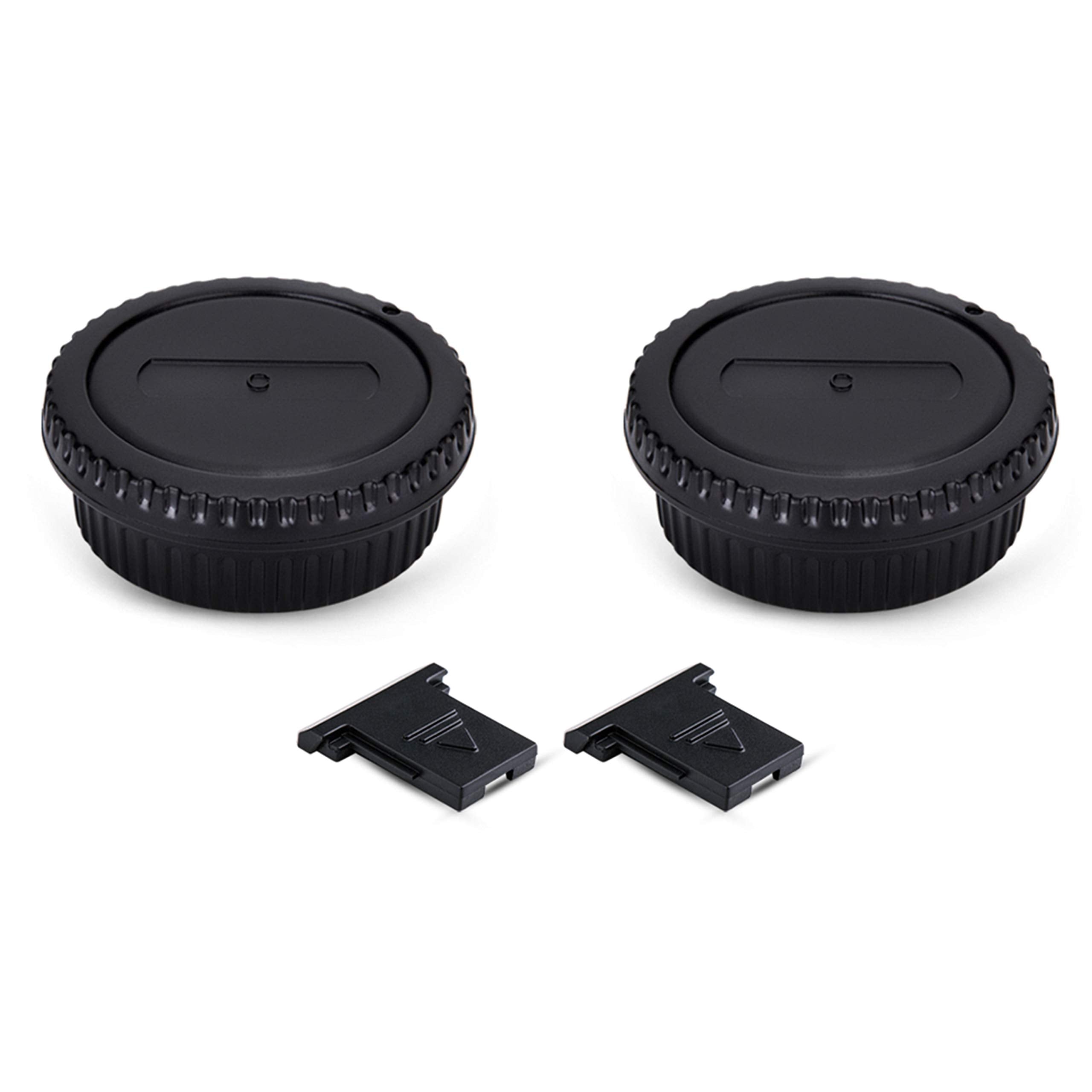2 Pack Ef Ef S Mount Body Cap Cover & Rear Lens Cap For Canon Eos 60D 70D 77D 80D 90D 2000D 4000D 5D Mark Iii Iv 6D 7D Mark Ii 1