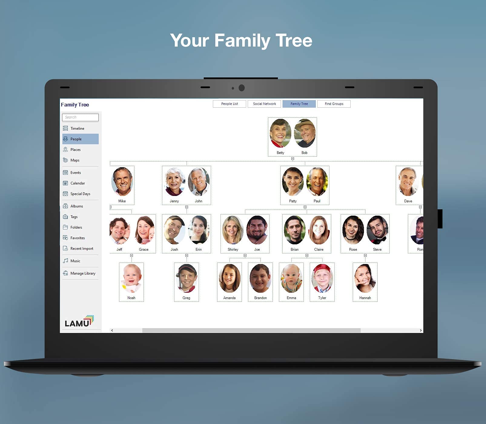 Lamu Photo Organizer 1Tb   Digital Picture Manager For Windows   Software Included To Easily Organize Your Photos And Videos   D