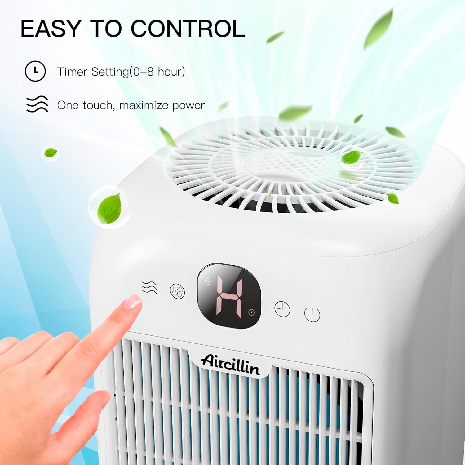 Aircillin Air Purifiers For Home Bedroom Up To 908 Sq Ft, Air Purifiers With Hepa Filter Aromatherapy,Turbo Boost Button, Sleep
