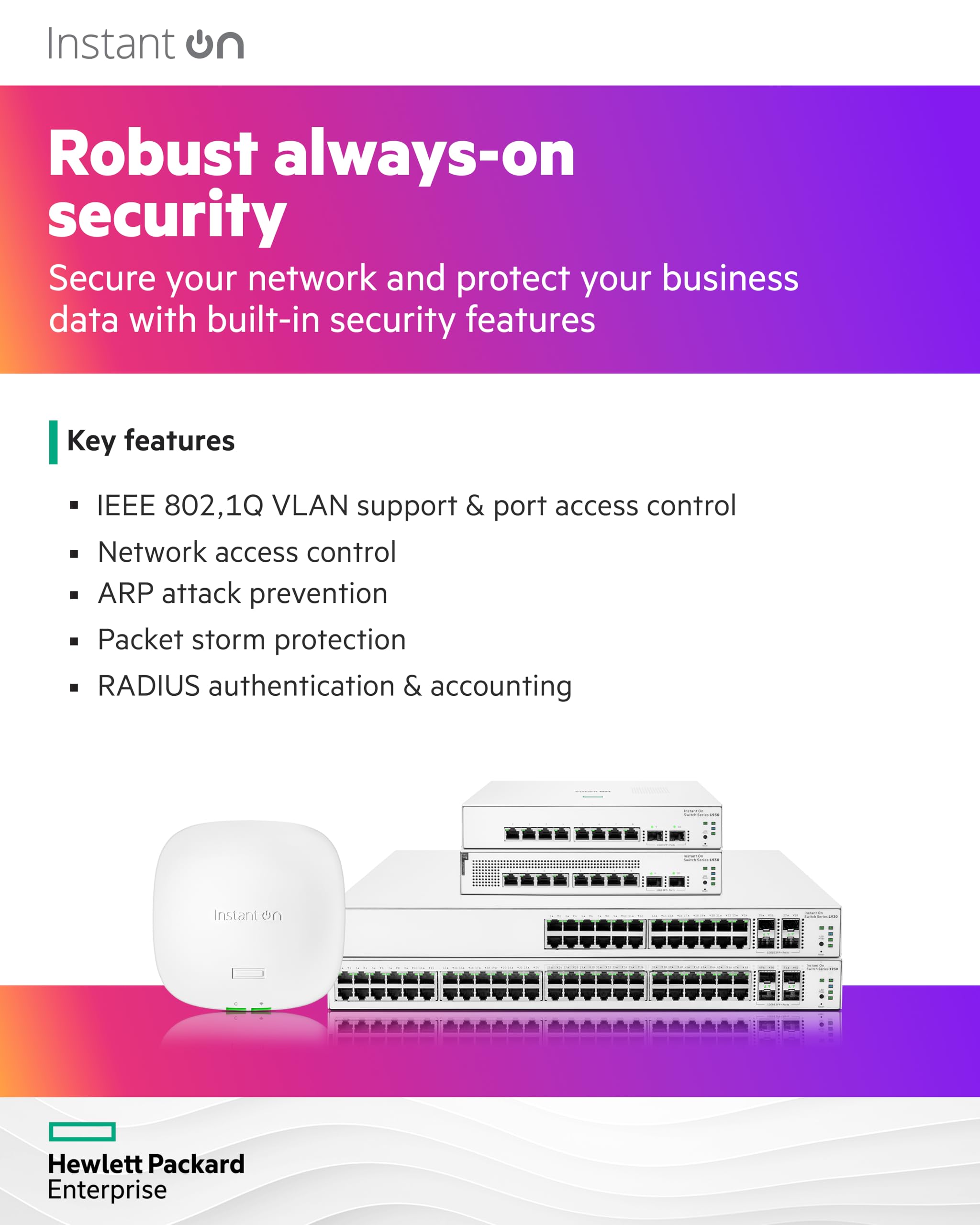 Aruba Instant On 1930 8 Port Gb Ethernet 8 X Ge, 2X 1G Sfp, L2+ Smart Switch Us Cord (Jl680A#Aba)