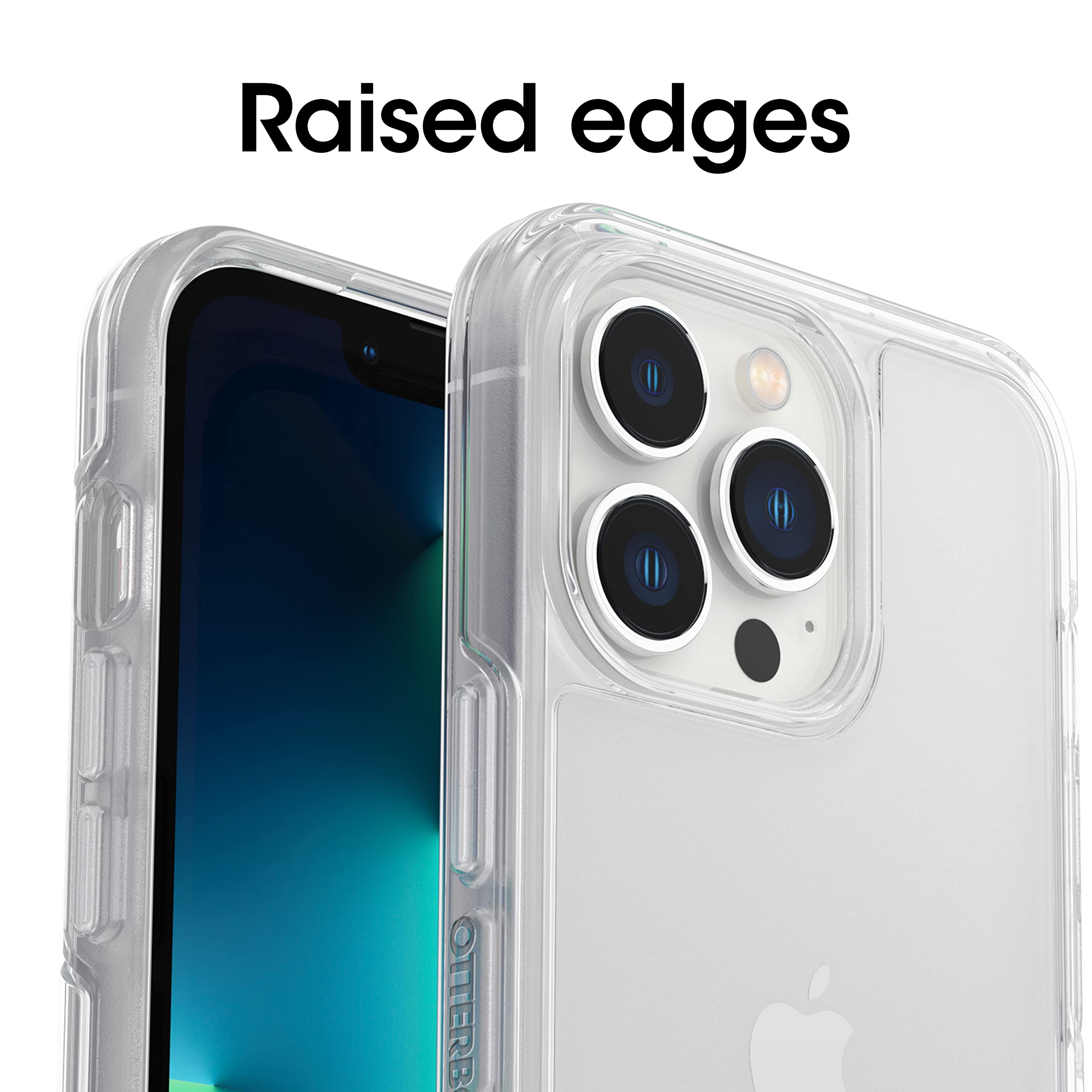 Otterbox Iphone 13 Pro (Only) Symmetry Series Case   Clear, Ultra Sleek, Wireless Charging Compatible, Raised Edges Protect Came