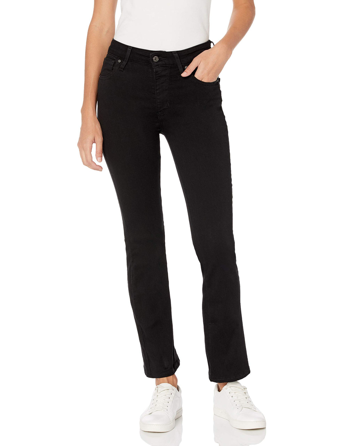 Levisa 725 High Rise Bootcut Soft Black 22W M