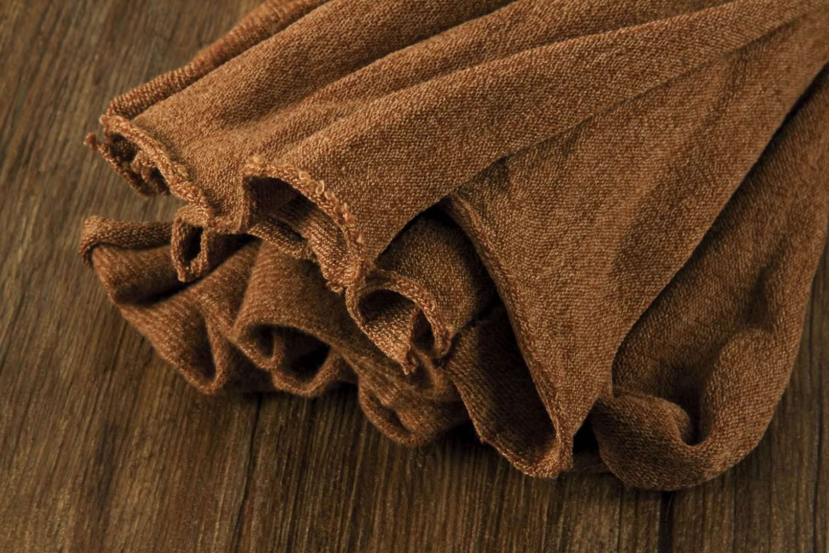 Coberllus Newborn Baby Photo Props Blanket Stretch Knit Double Side Wrap For Boys Girls Photography Shoot (Brown)