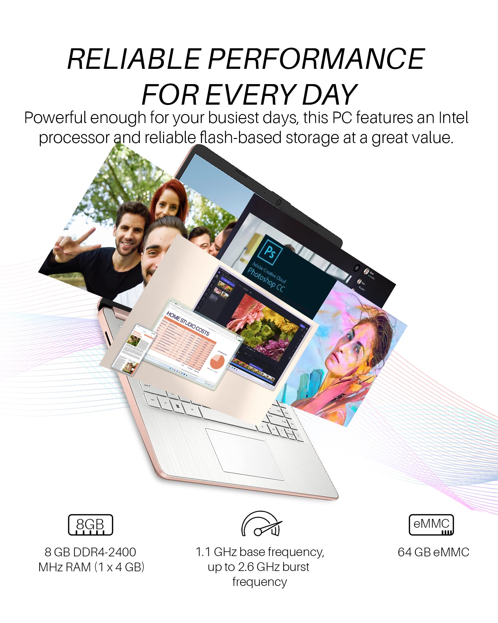 Hp Stream 14 Inch Laptop For Student And Business, Intel Quad Core N4120 Processor, 8Gb Ram, 320Gb Storage (64Gb Emmc + 256Gb Ca