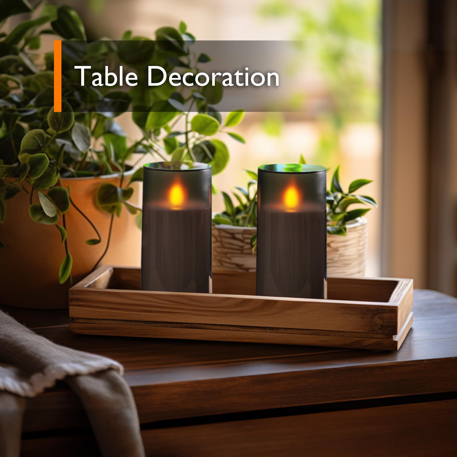 Homemory Realistic Flickering Flameless Candles With Dancing Flame, Led Candles, Battery Operated Candles With Remote And Timers