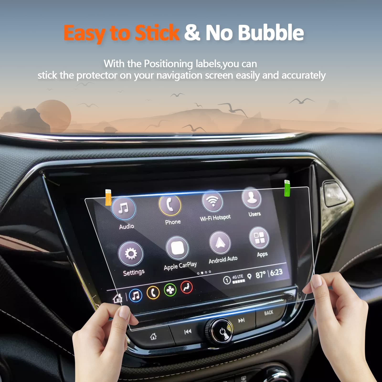 Cdefg Screen Protector For Chevrolet Trailblazer Accessories 2023 2022 2021 (Lt/Activ/Rs) Touchscreen Navigation Radio Display Cover (8 Inch Tempered Glass)