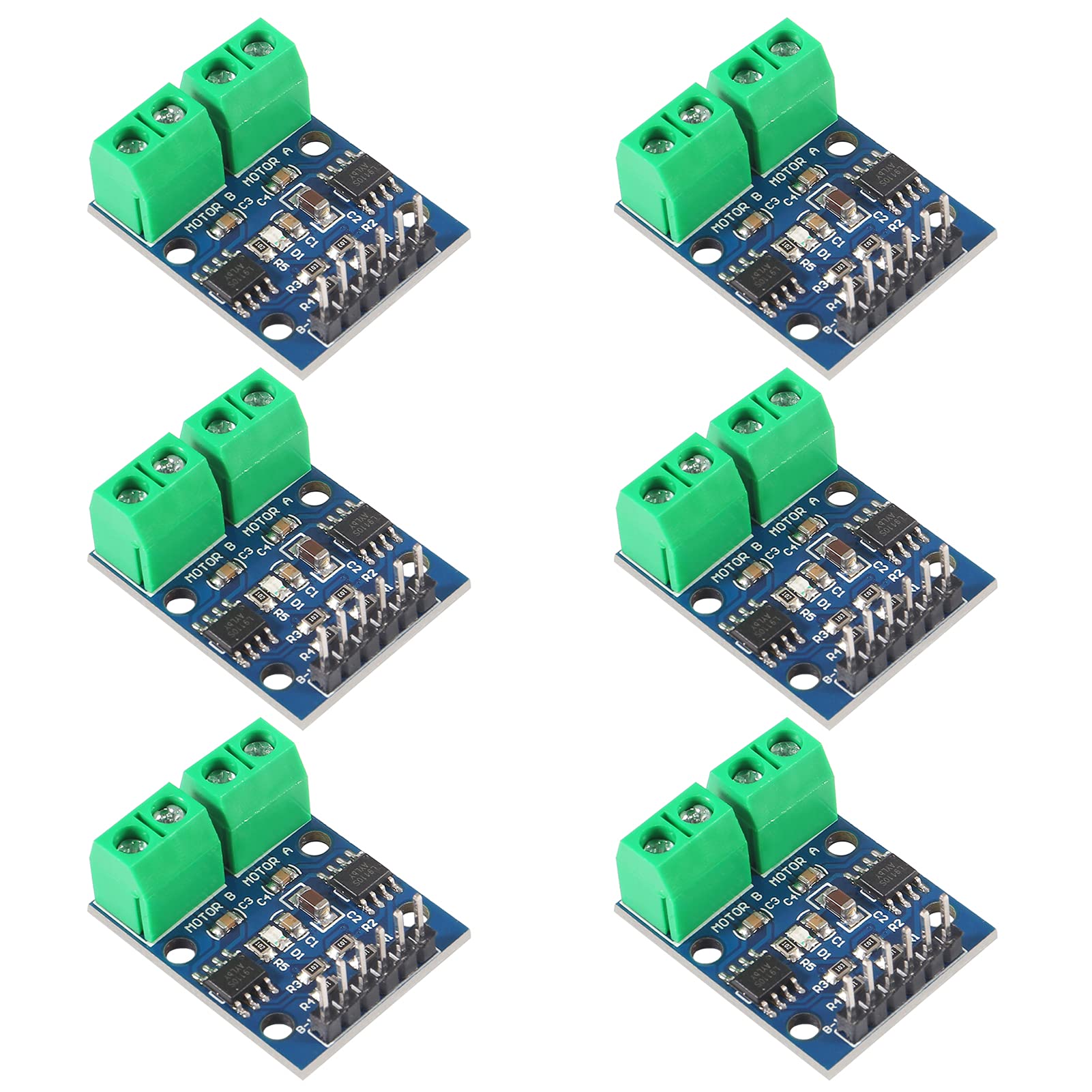 Aceirmc 6Pcs L9110S Dc Motor Drive Module Stepper Motor Drive Controller Board 2.5 12V H Bridge Can Drive Dual Dc Motor At The S