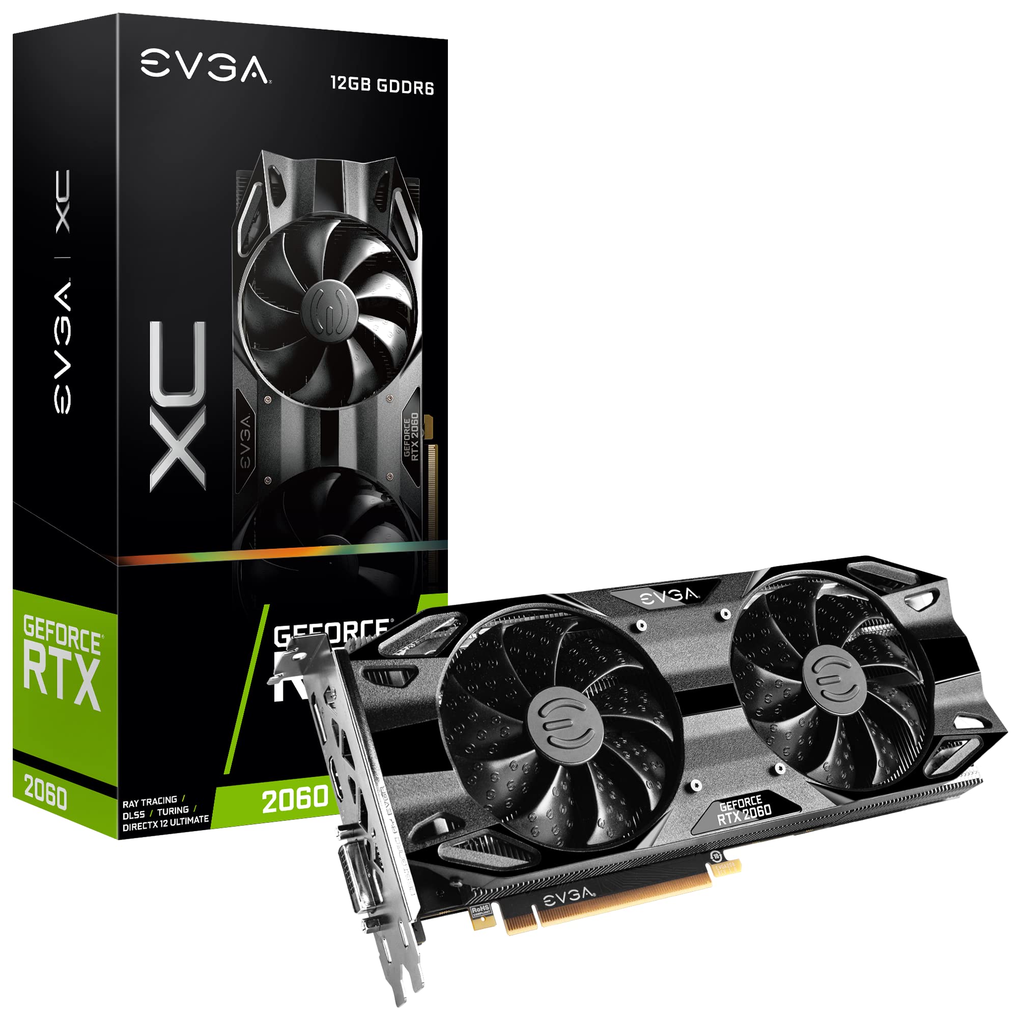 Evga Geforce Rtx 2060 12Gb Xc Gaming,12G P4 2263 Kr, Gddr6,Dual Fans,Metal Backplate