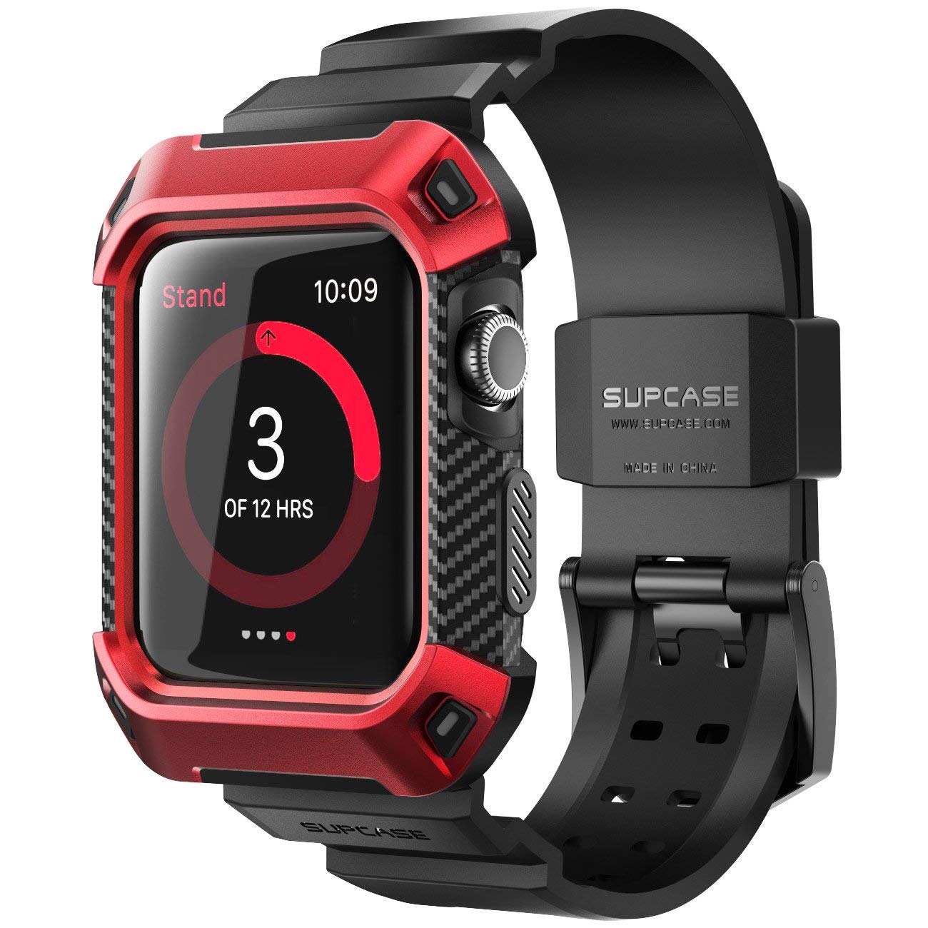 SUPCASE for Apple Watch 3/2/1 [42mm] Case with Band (Unicorn Beetle Pro), [Anti-Scratch] [Bumper Protector] Rugged Men Cover Spo