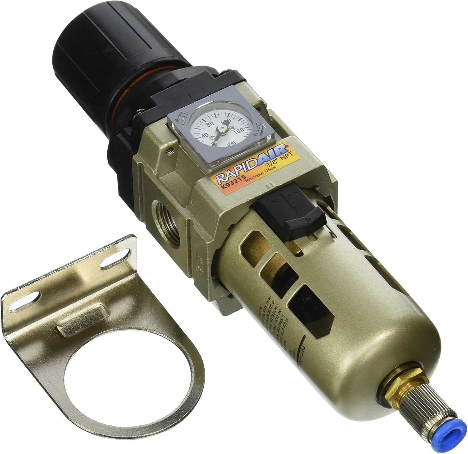 Rapidair K93215 Npt Filter Regulator, 3/8 Inch