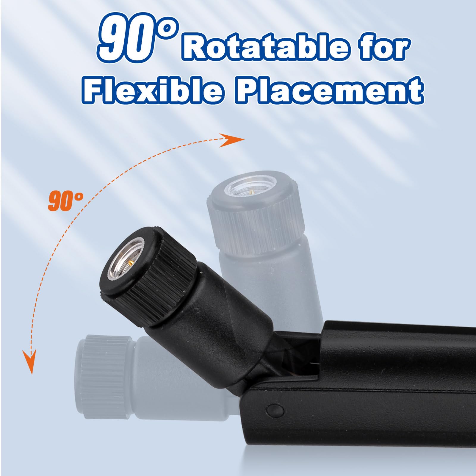 Eightwood 5G 4G Lte Gsm 3G Antenna Wide Band Omnidirectional Sma Male Antenna 2-Pack For Cpe Router Mobile Hotspot Wireless Home