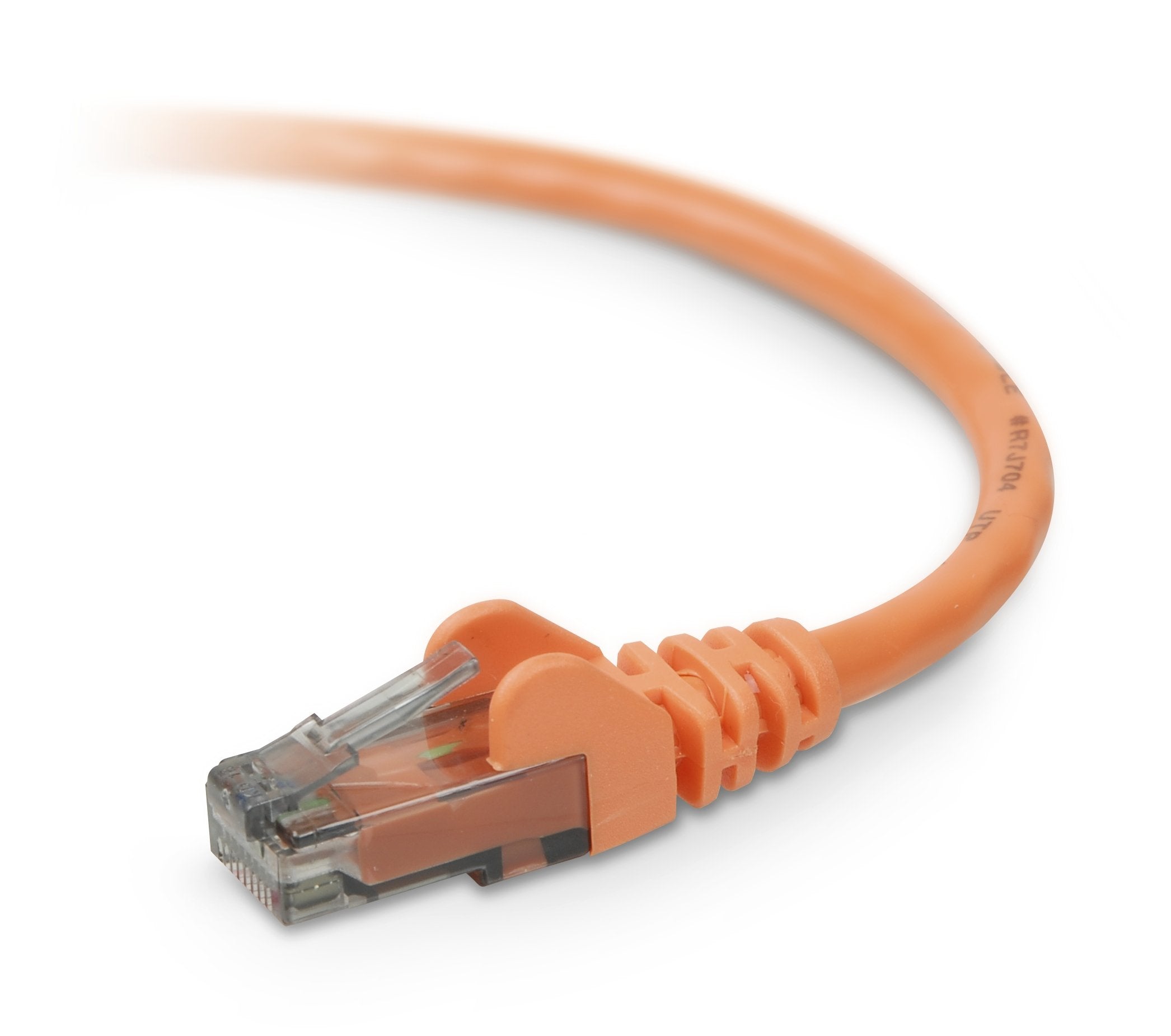 Belkin 2 Feet Rj45 Cat6 Snagless Patch Network Cable Orange (A3L980 02 Org S)
