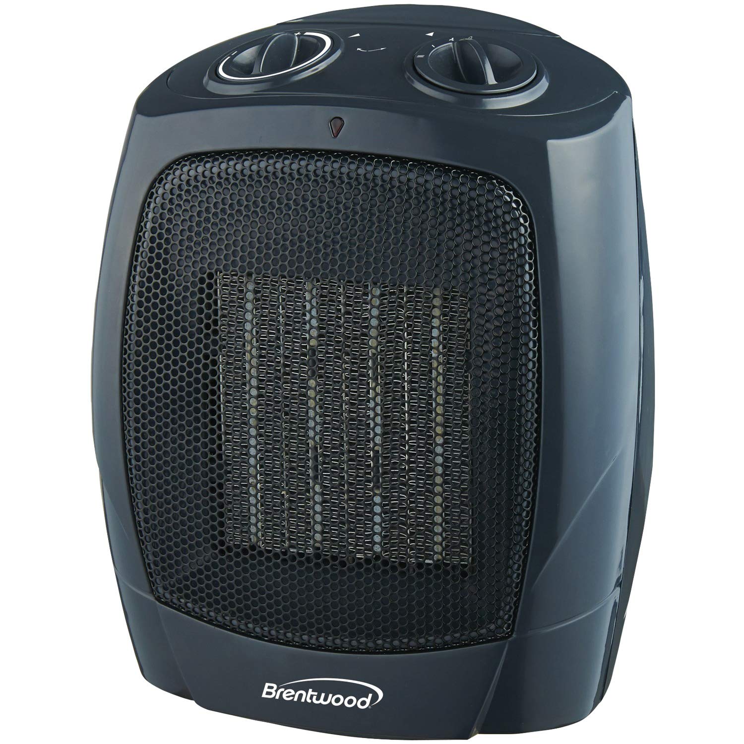 Brentwood H C1601 1500 Watt Portable Ceramic Space Heater And Fan, Black