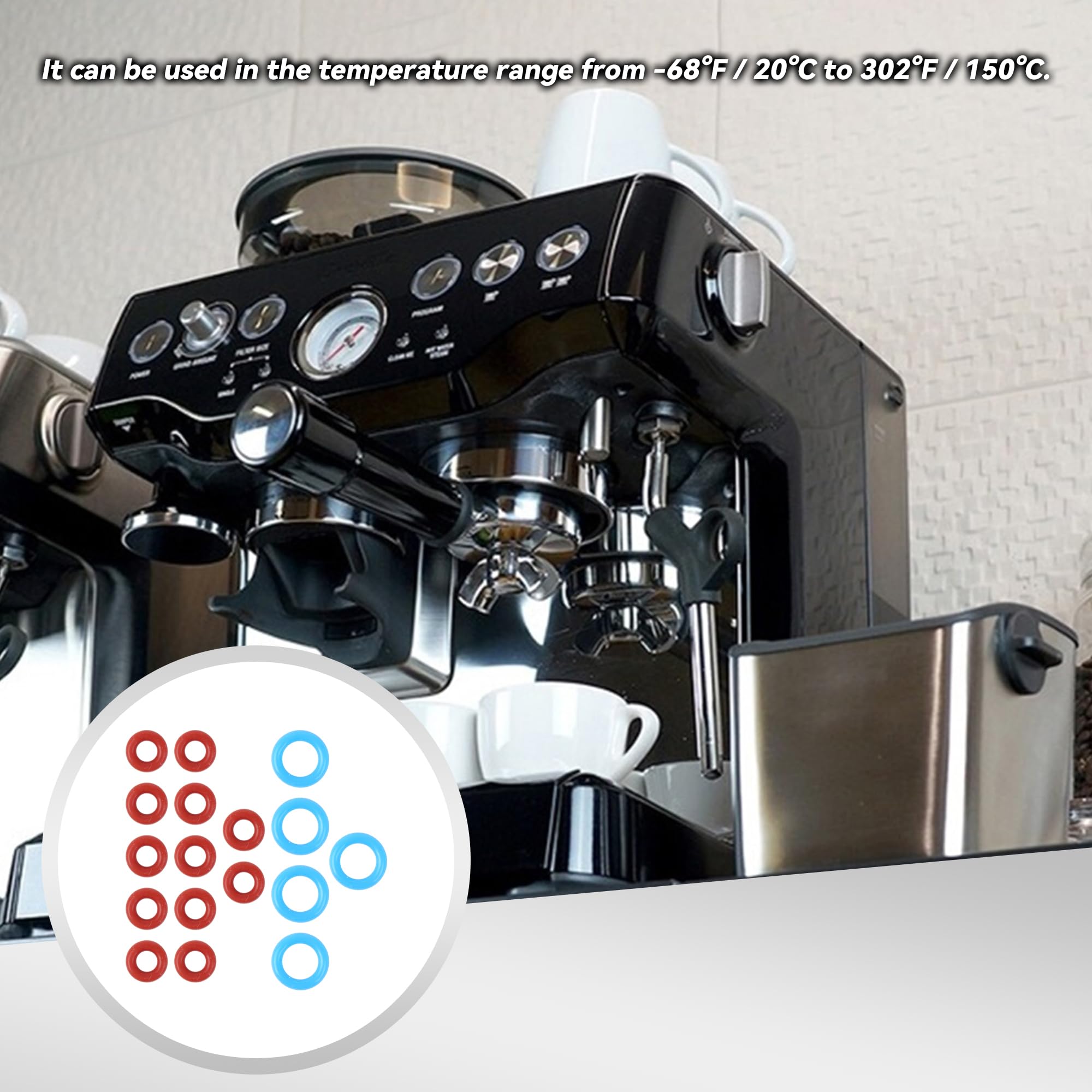 Rdexp 17Pcs Coffee Machines O Rings Seal Kit Replacement For Breville 920 980 990