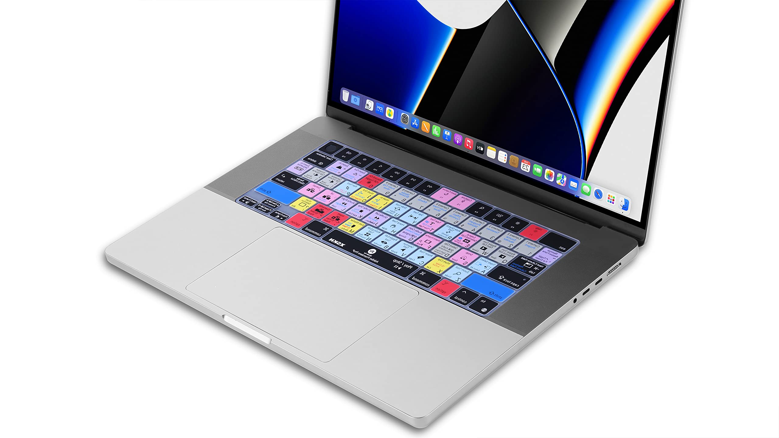 Xskn Premiere Pro Function Shortcuts Hotkeys Us Version Silicone Keyboard Cover Skin For 2021 Macbook Pro M1 Pro / M1 Max Chip 1