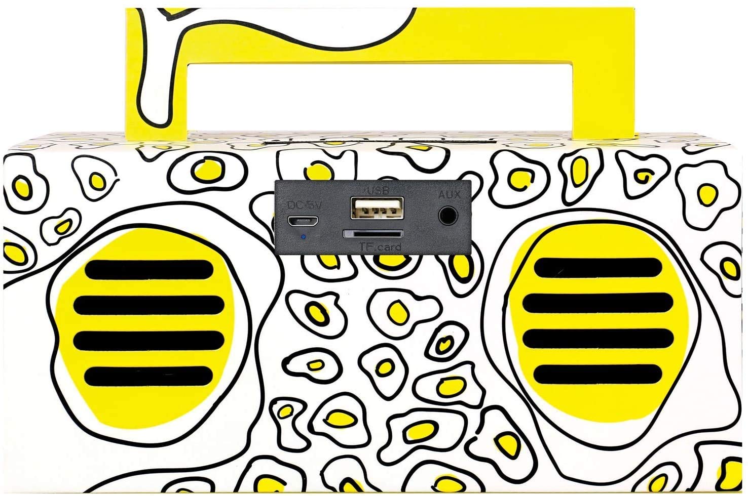 Qfx Bt 41 Egg Yolk Bluetooth Streaming Tws Ready Lightshow Speaker (Yellow)