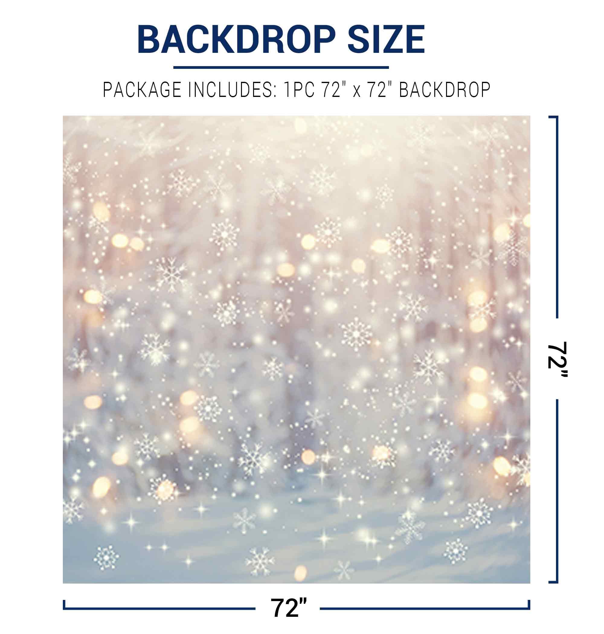 Allenjoy 6 X 6 Ft Winter Wonderland Photography Backdrop Christmas Glitter Bokeh Snowflakes Background For Kids Children Newborn