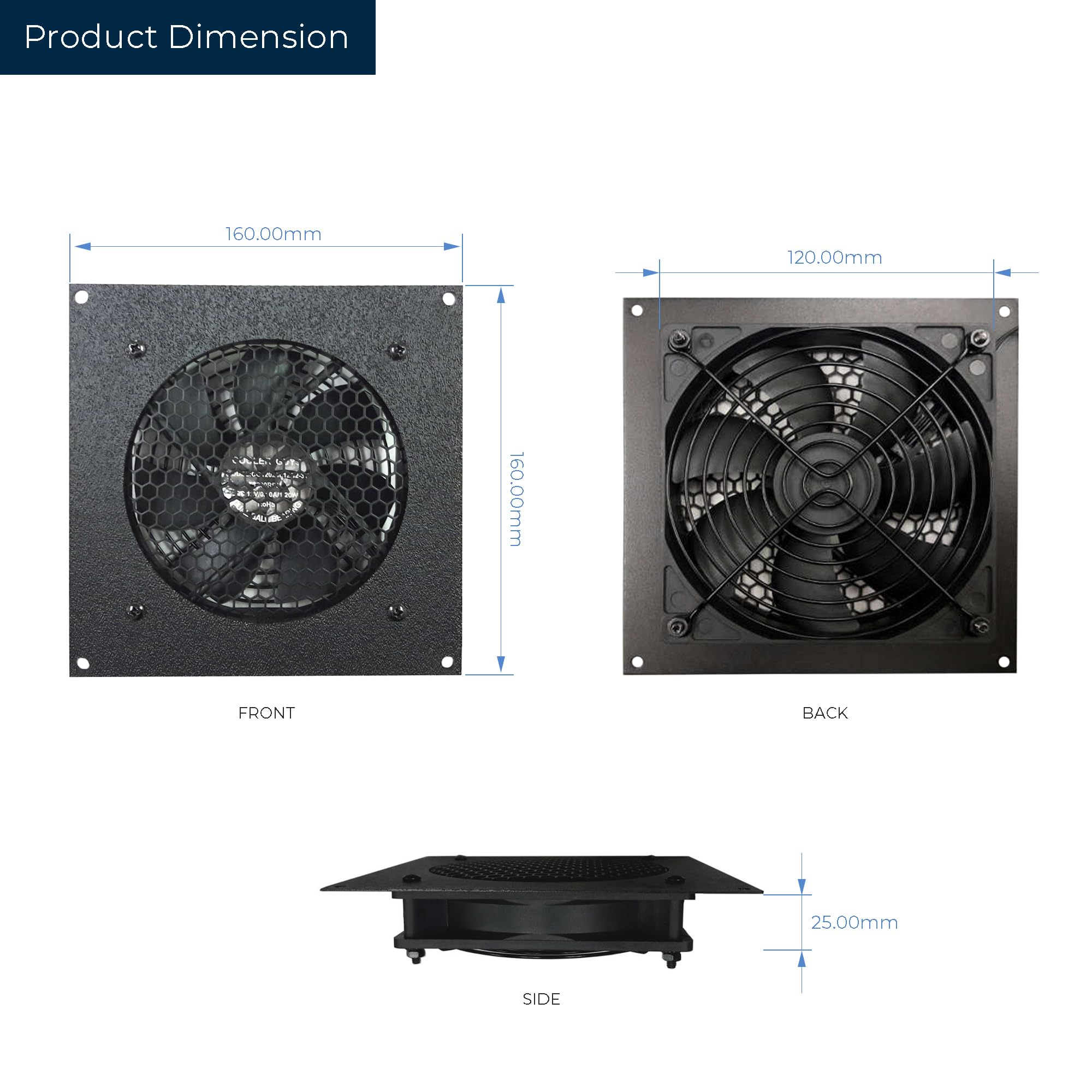Coolerguys Single 120Mm Fan Cooling Kit
