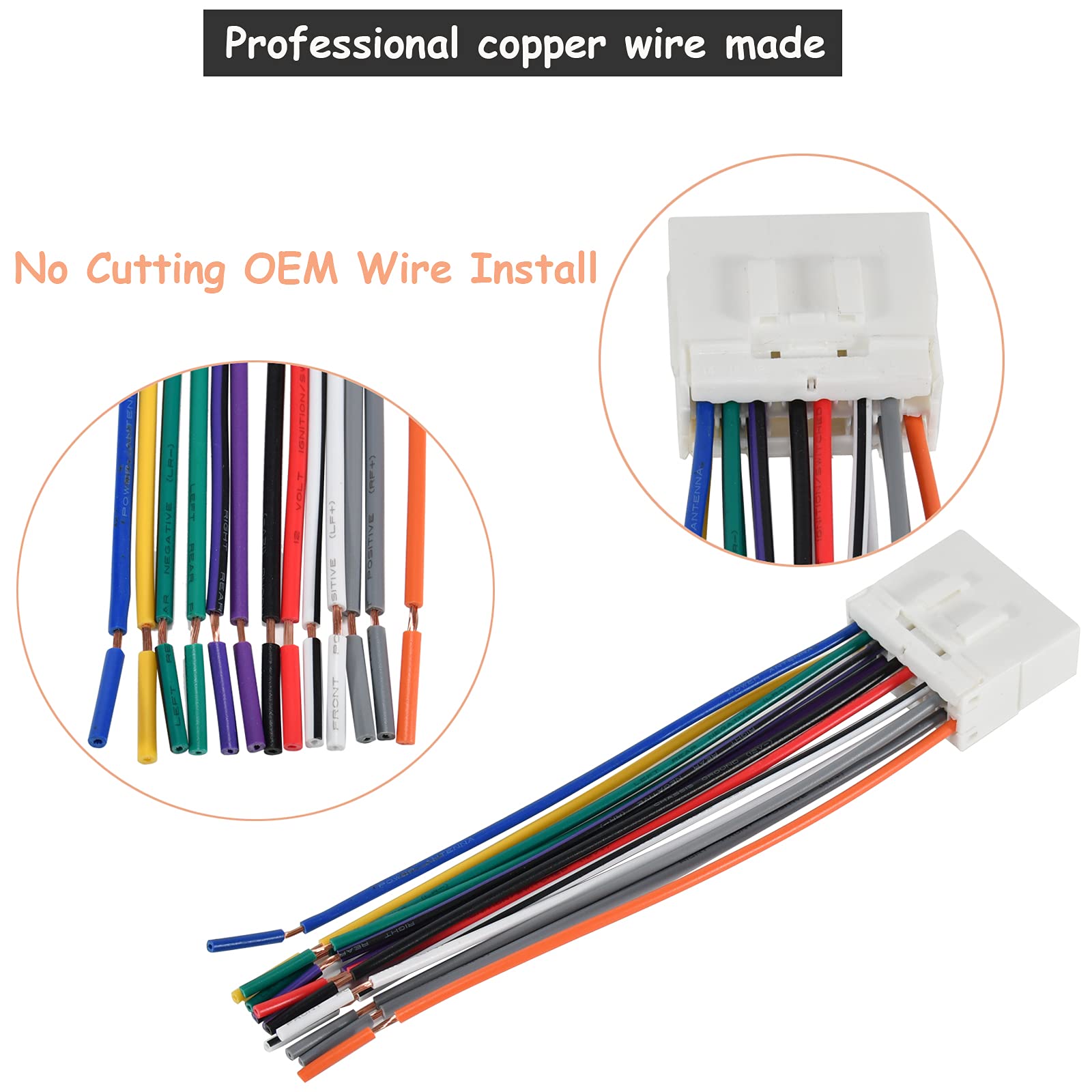 Red Wolf Radio Wire Harness Aftermarket Stereo Cd Player Install Adapter Connector Compatible With 1997 2008 Subaru Outback Wrx Impreza Forester Legacy