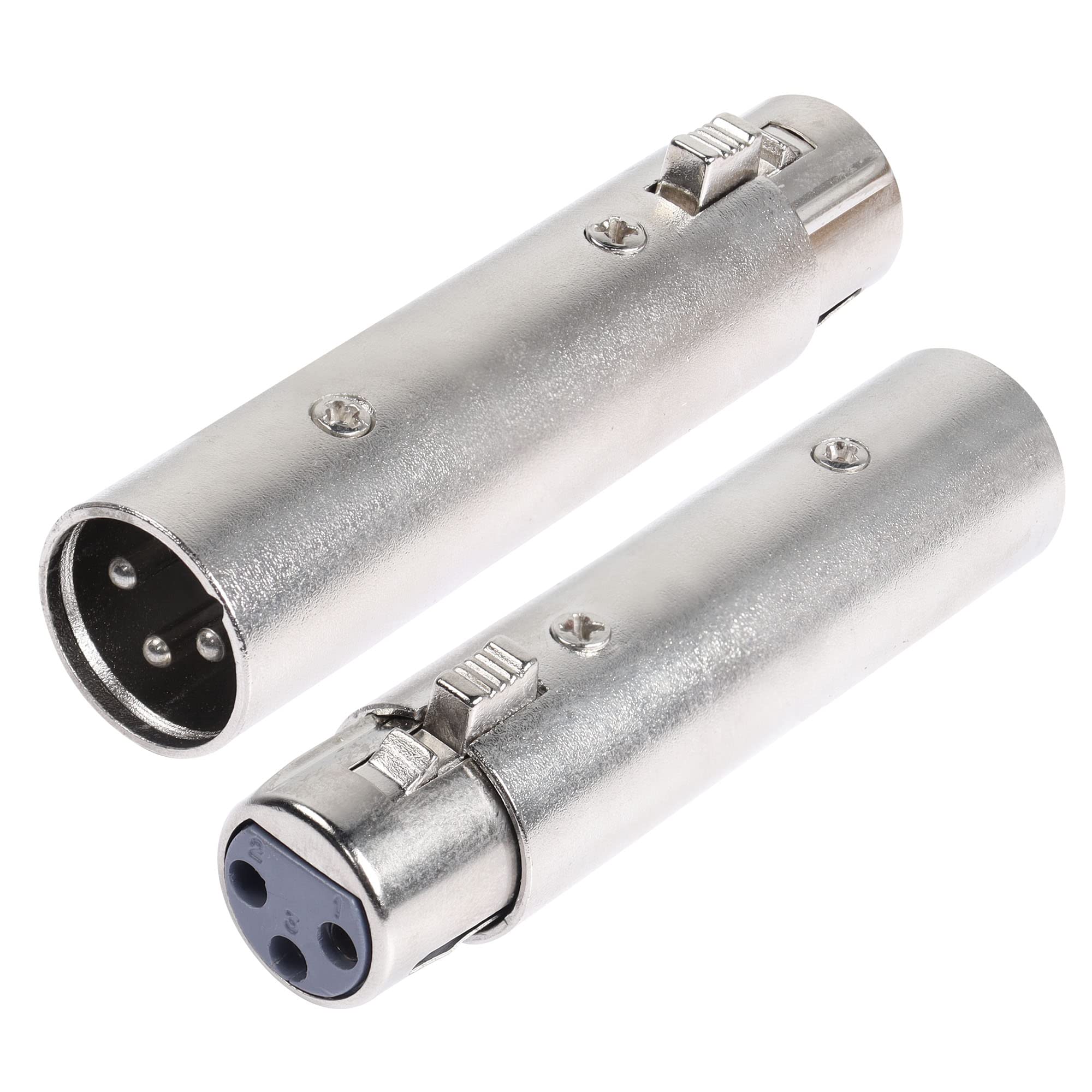 Pngknyocn Xlr Male To Female Adapter,3 Pin Xlr Audio Microphone Cable Extension Adapter Connector(2 Pack)
