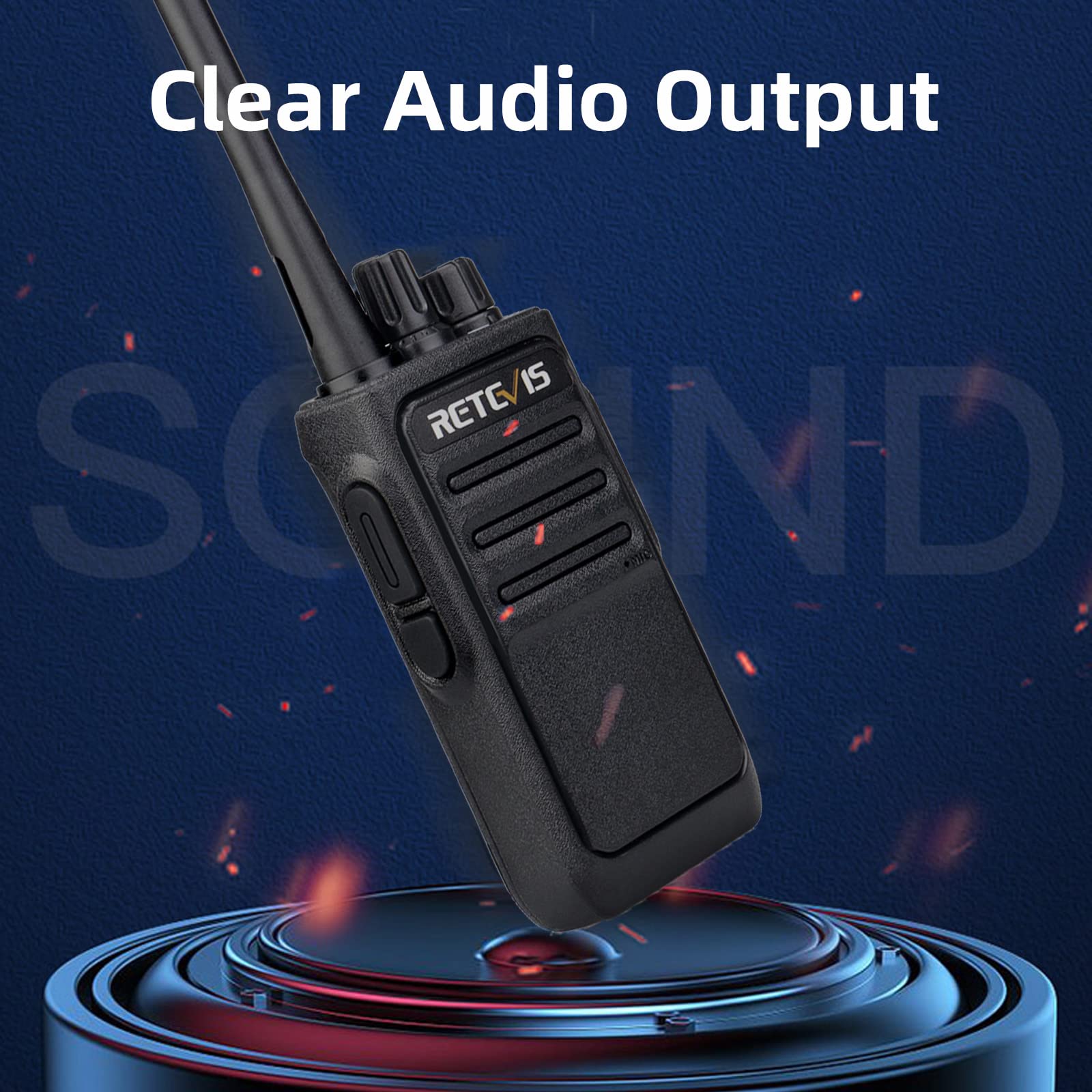 Retevis Rt17 Walkie Talkies With Earpiece,Heavy Duty Walkie Talkies Long Range,Rechargeable Two Way Radio With Usb Charging Base,For School Church Restaurant Commercial Pet Care (10 Pack)