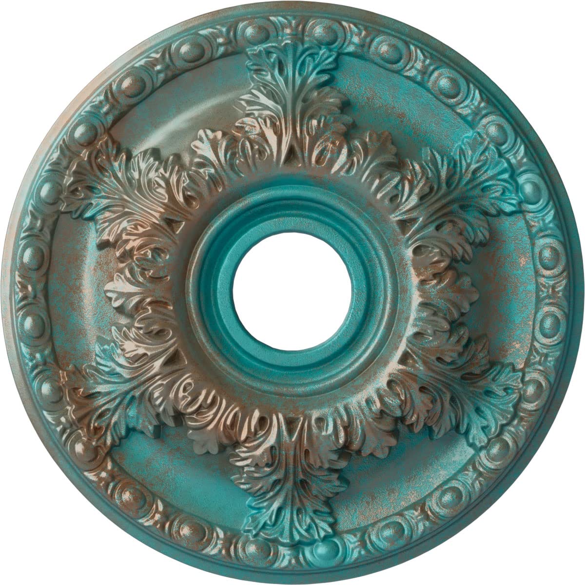 Ekena Millwork CM18GACGS Granada Ceiling Medallion, Copper Green Patina