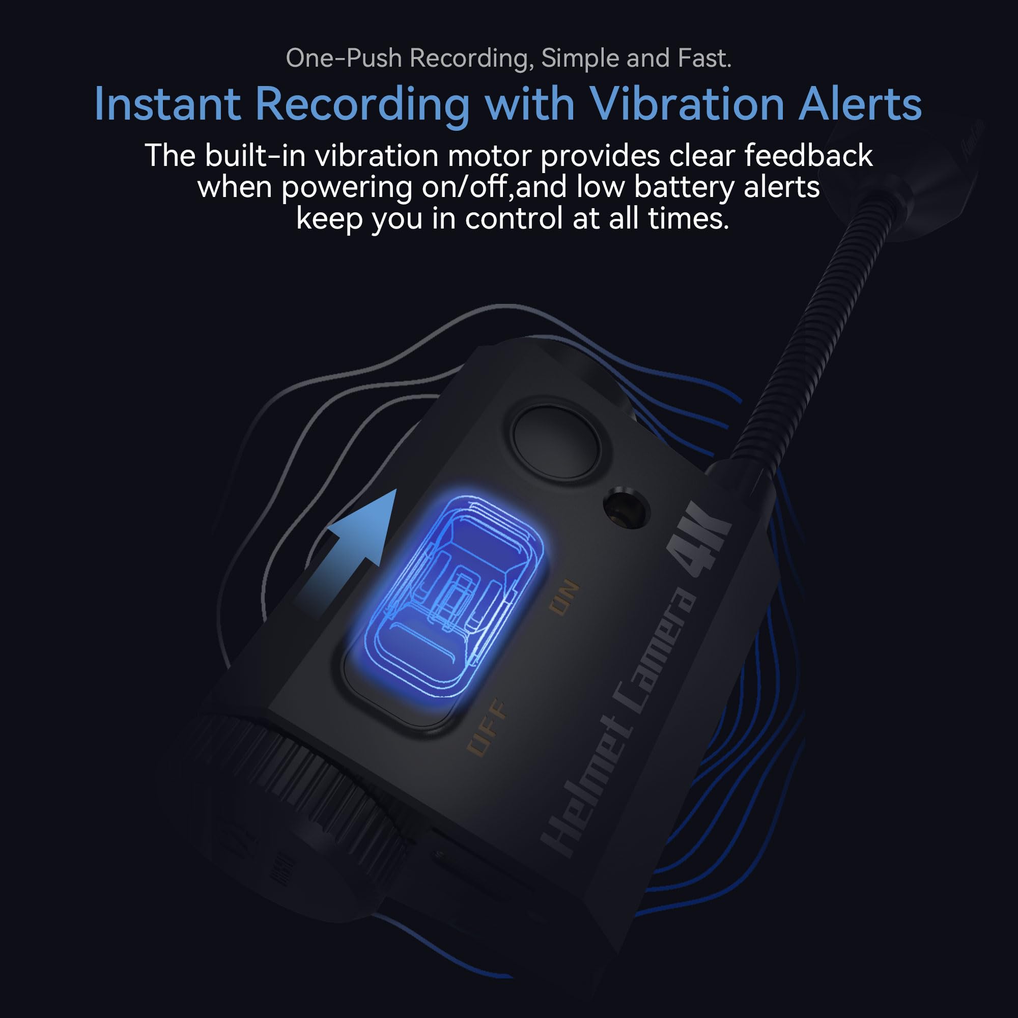 Runcam Helmet Camera, 4K Bendable Action Camera With 6 Hours Recording With App Control For Airsoft Paintball Tactical Helmet Ri