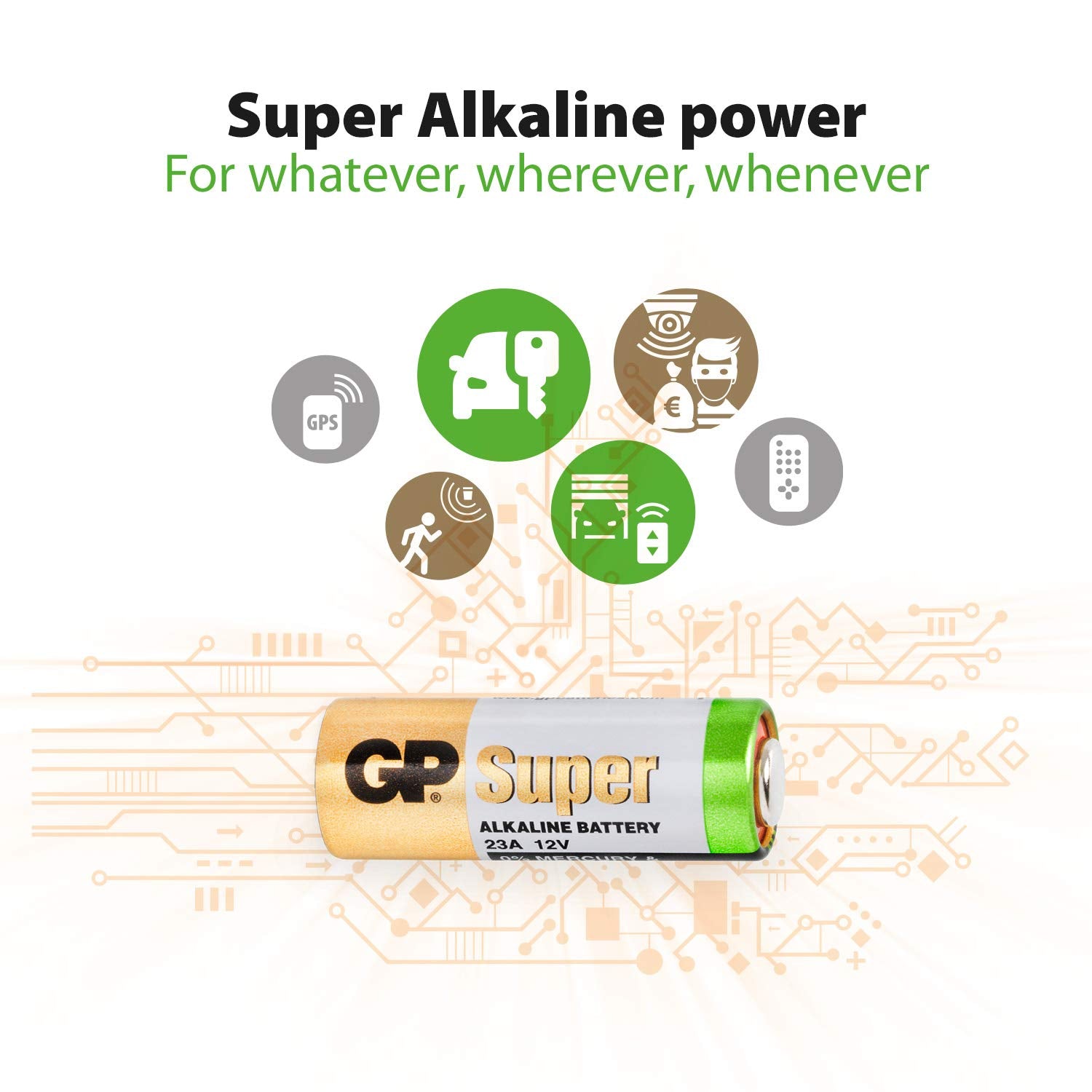 Gp Batteries 23A 12 V High Voltage Alkaline Battery