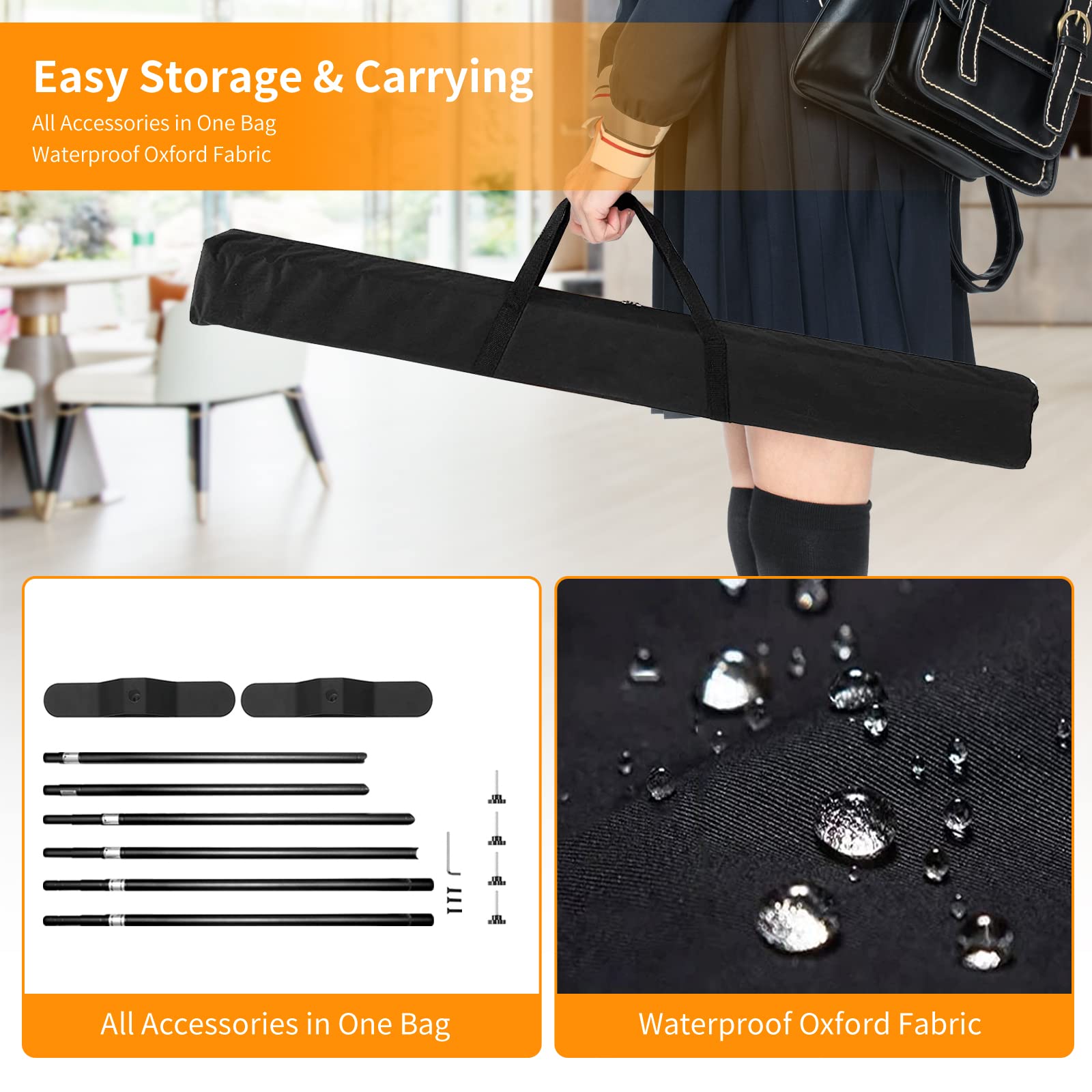 Fudesy 10X8 Ft Backdrop Banner Stand, Heavy Duty Adjustable Background Stand Kit With Carrying Bag, Step And Repeat Photography