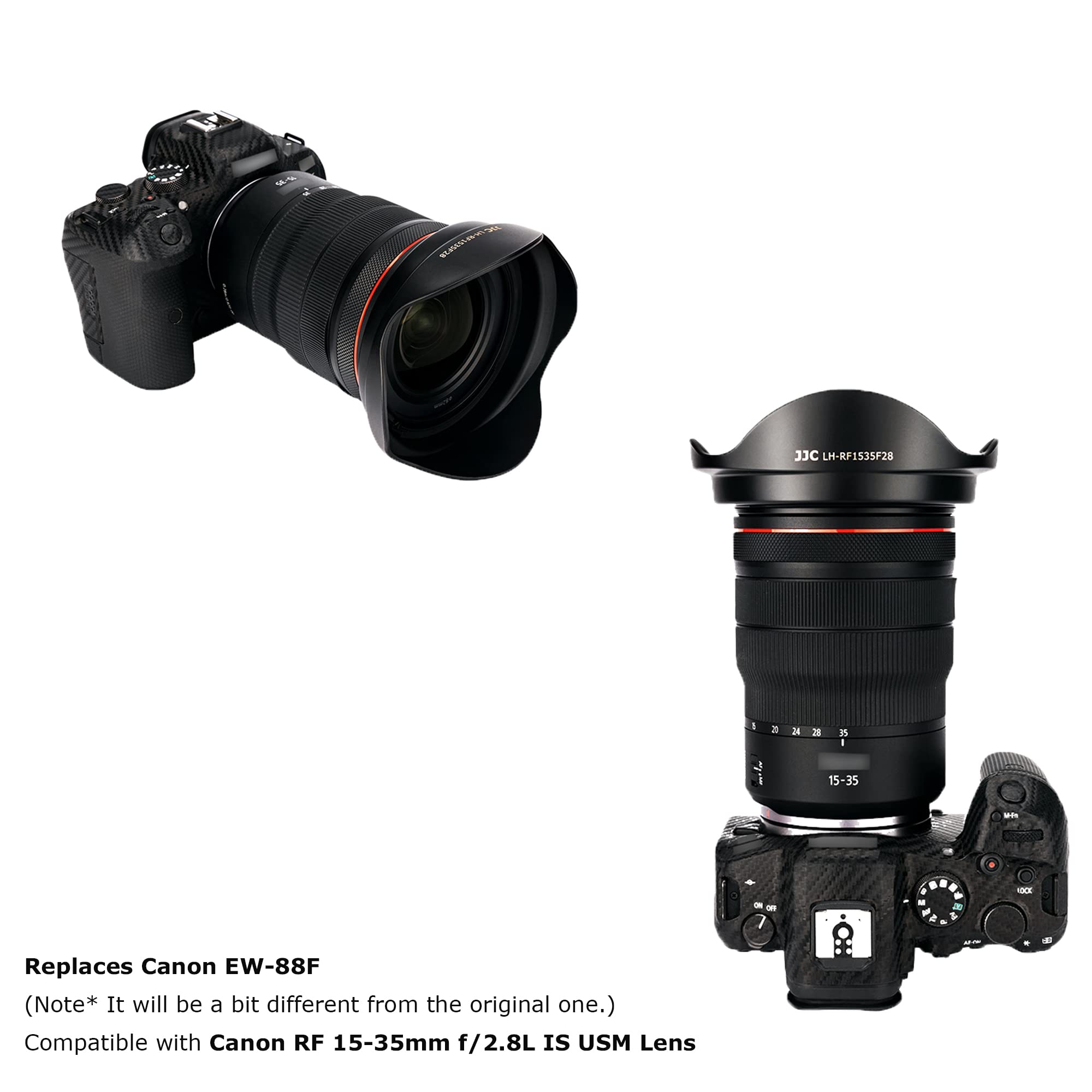 Reversible Tulip Flower Lens Hood Shade For Rf 15 35Mm F/2.8L Is Usm Lens On Eos R3 R5 R6 R Rp Camera, Replaces Ew 88F Lens Hood