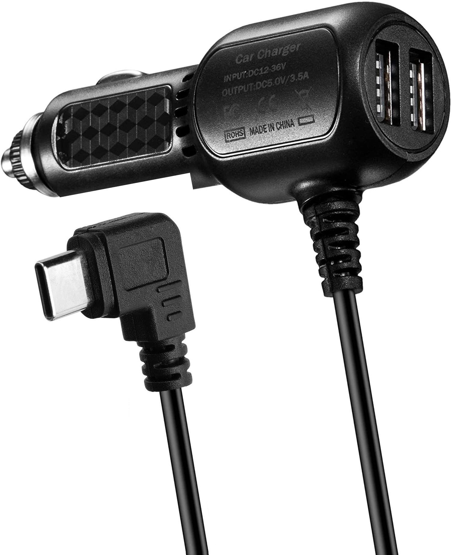 Dash Cam Type C Power Cable Adapter USBC Port Dashcam Compatible for REDTIGER F7N /F7NP,WOLFBOXG840S G850 Dash Cam