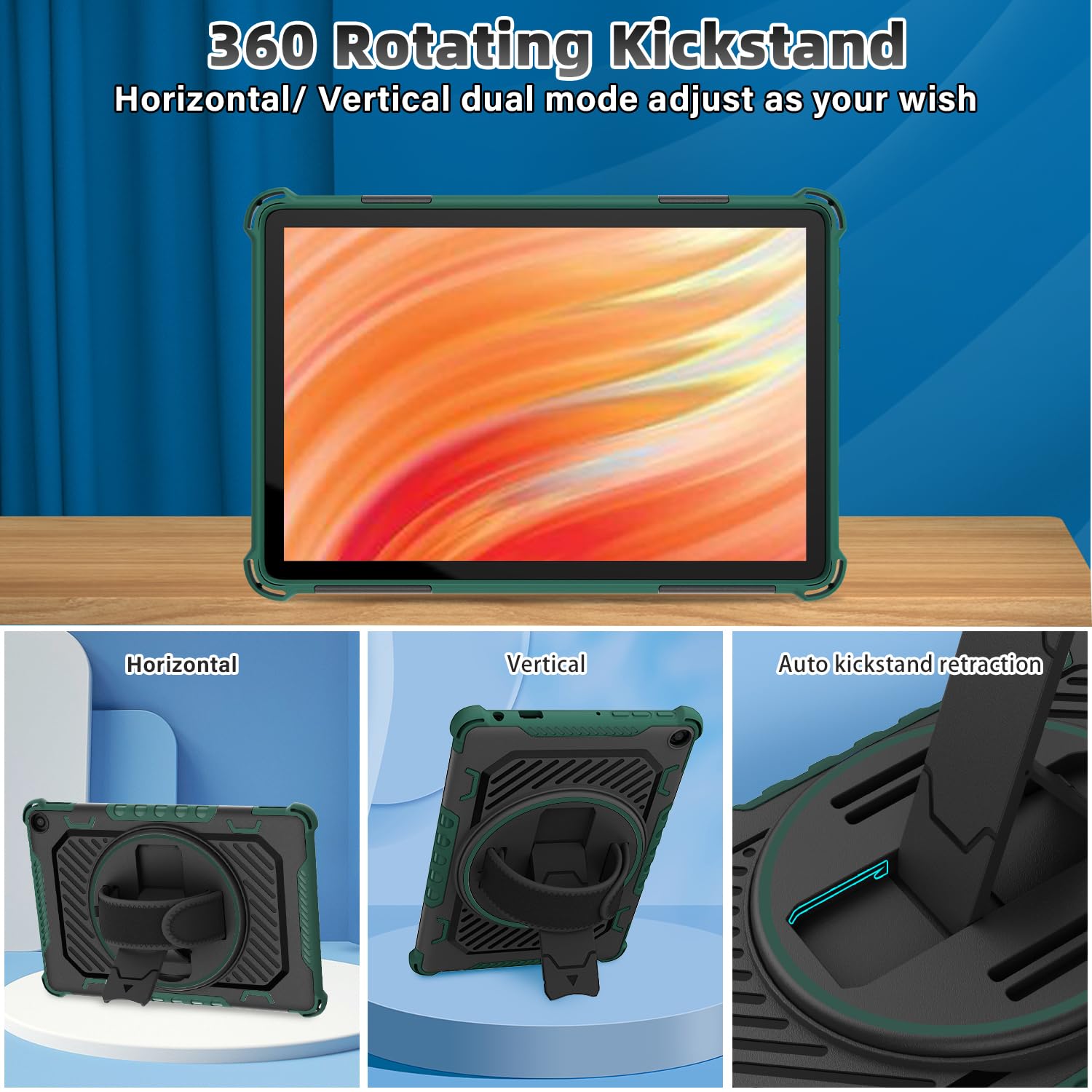 Tasskto For(2023 Release Tabletflre 10 Inch Case 13Th Generation, Also For 10In Sony Nokia