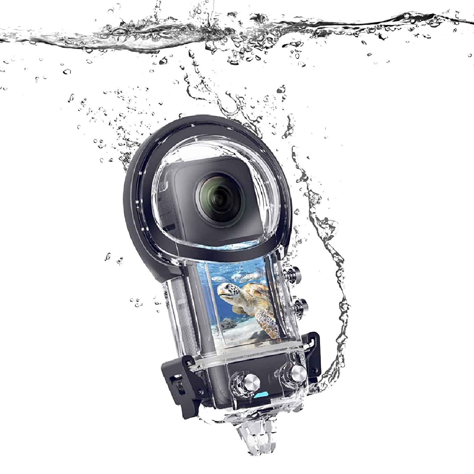 Waterproof Housing Case For Insta360 One X3, Underwater Dive Protective Shell 50M/164Ft With Bracket Accessories, Ipx8 Waterproof Camera Dive Case