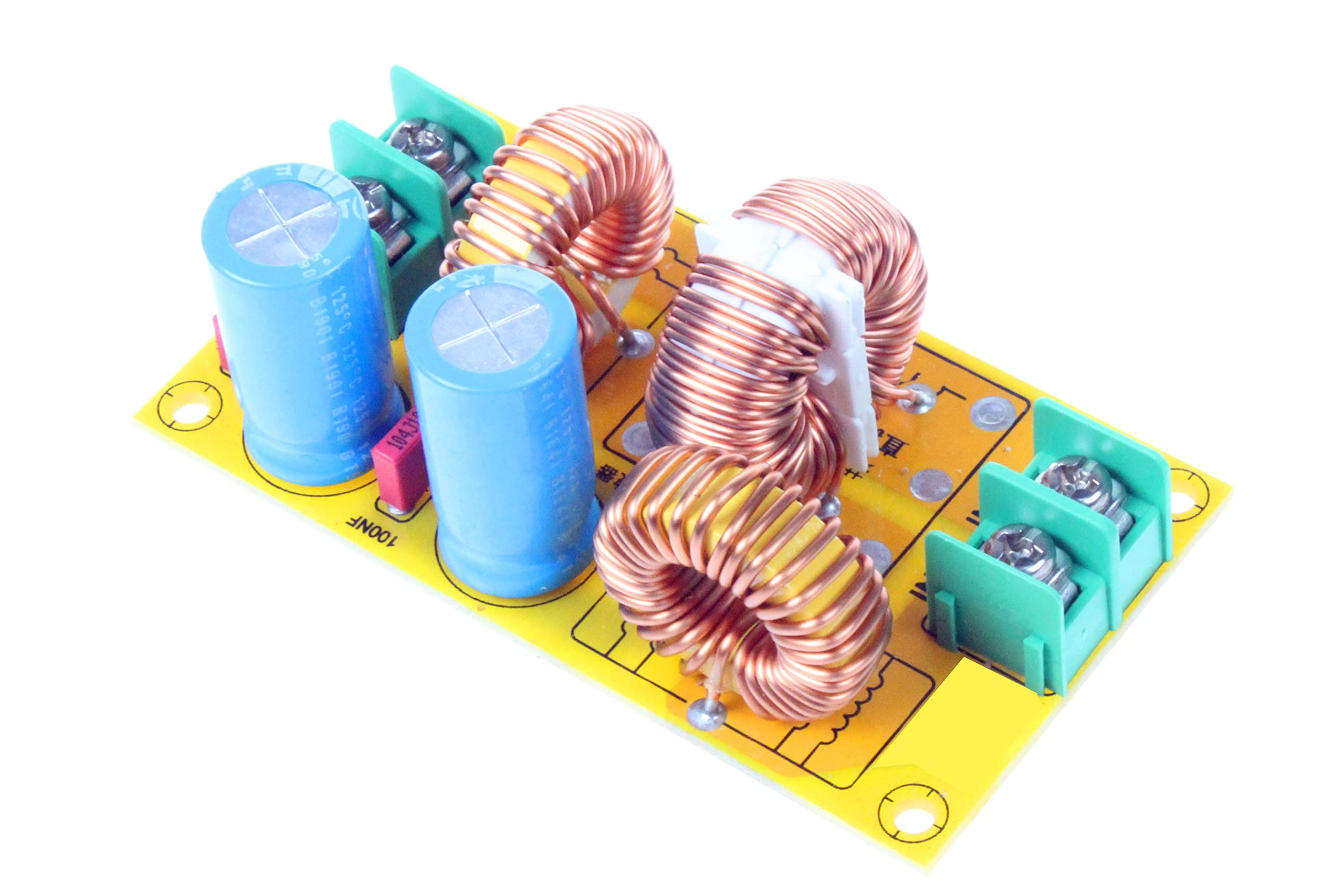 Noyito Dc Lc Filter Dc Emi Power Filter 0 To 50V 2A 4A 10A 20A Filtering Board (4A)