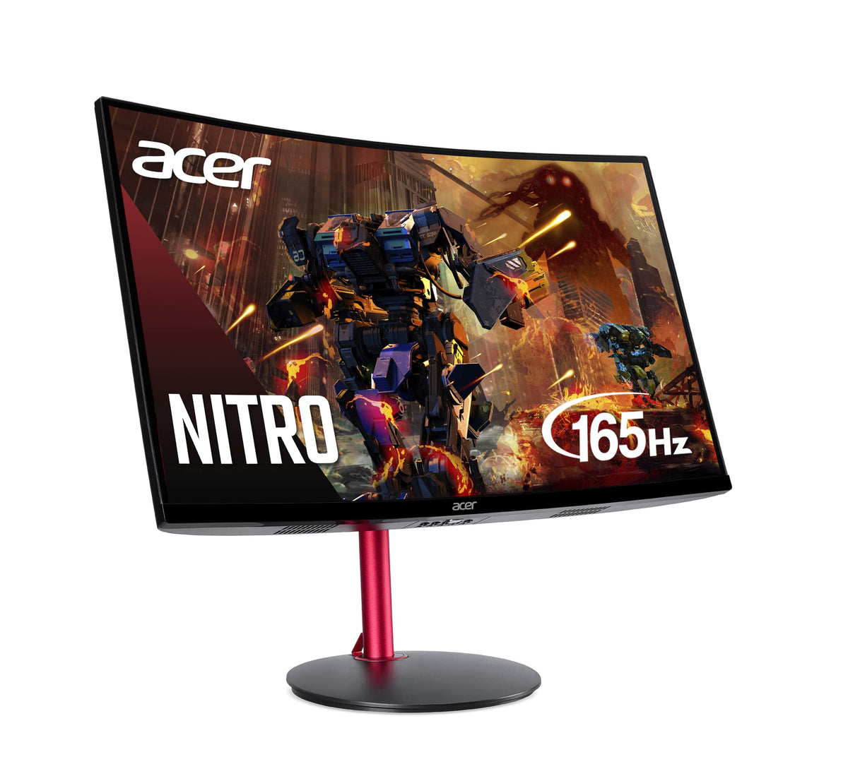 Acer Nitro 27'' Full Hd 1920 X 1080 1500R Curve Pc Gaming Monitor | Amd Freesync Premium | 165Hz Refresh | 1Ms (Vrb) | Zeroframe