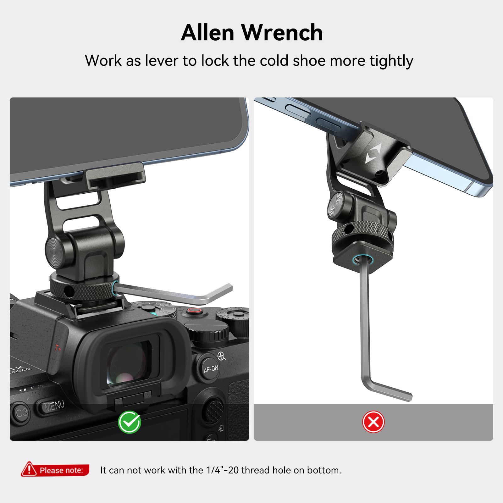 Smallrig Multifunctional Universal Cell Phone Mount Adapter, Phone Tripod Mount With Cold Shoe, Phone Holder For Iphone 16 15 14