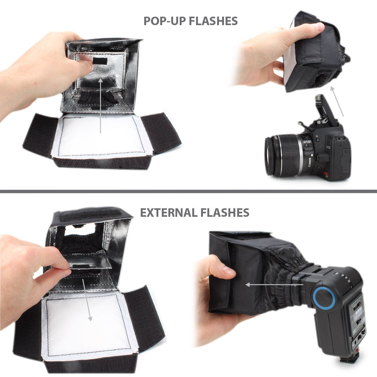 Enhance Camera Light Diffuser Softbox For Pop Up And External Speedlites With Foldable, Universal Design, Compatible With Neewer
