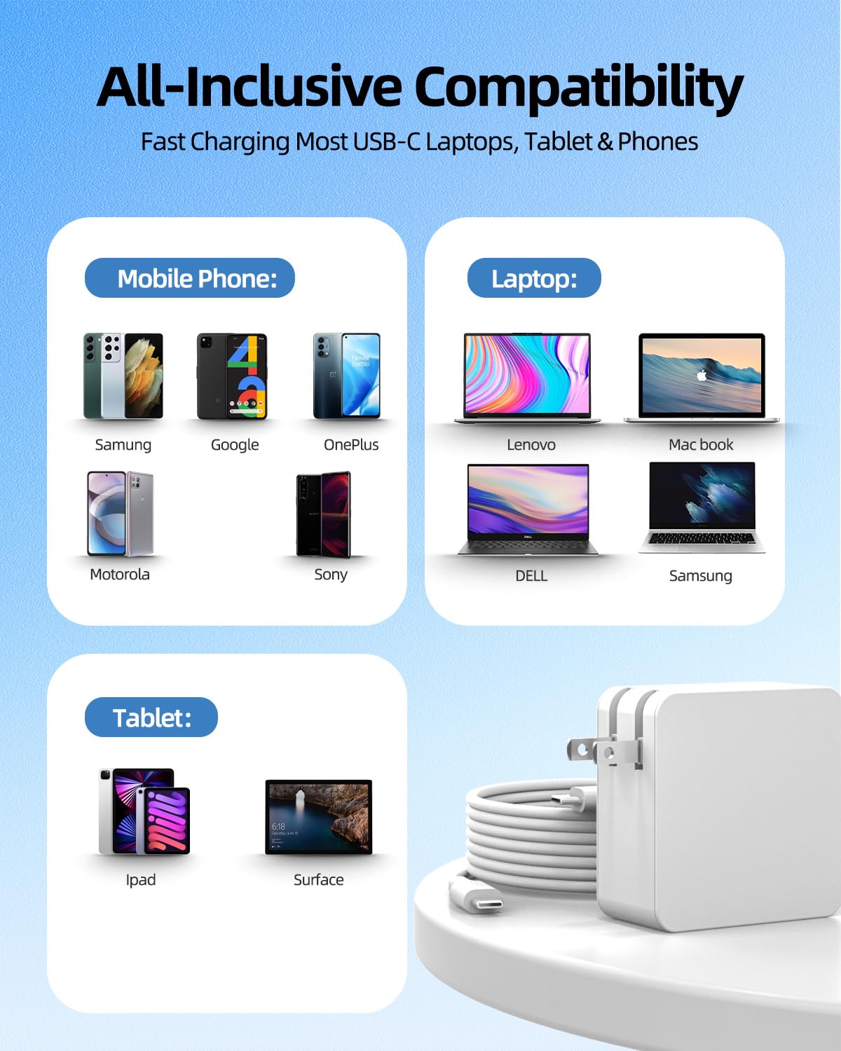 65W Usb C Charger Fit For Samsung Galaxy Book Charger   Samsung Galaxy Book Pro 360 Np930Qdb Np950Qdb Galaxy Book Pro Np950Xdb 1