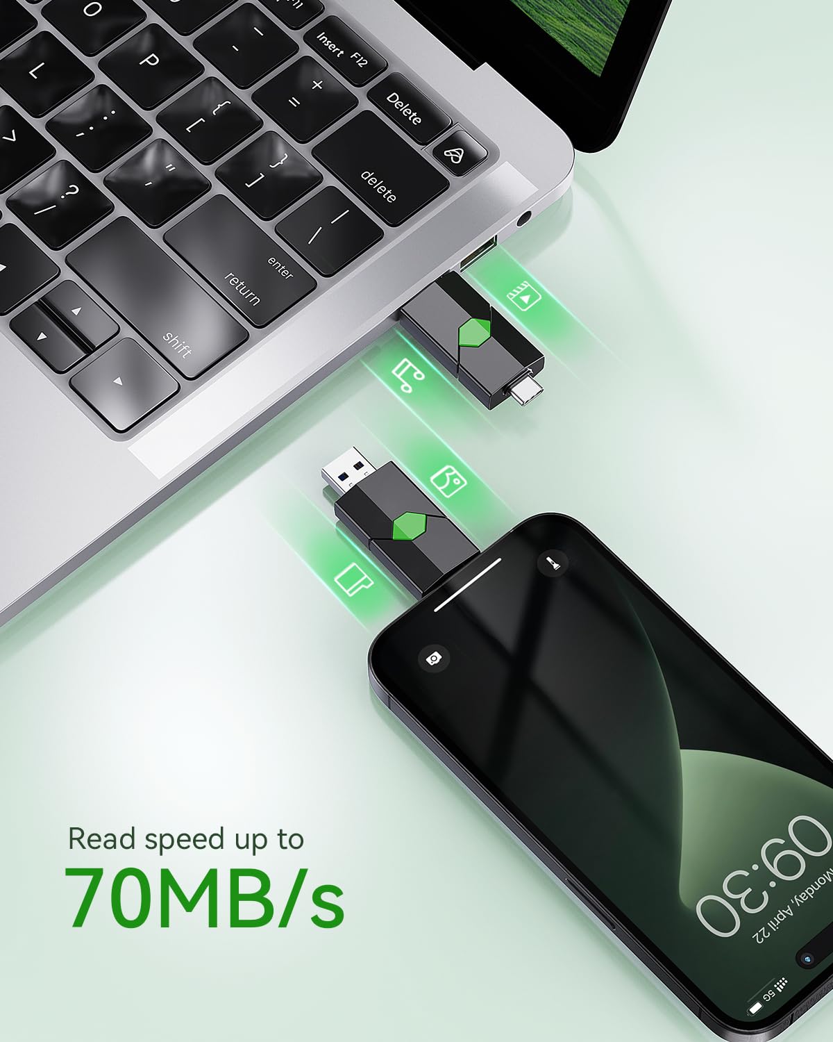 K&Zz Usb C Flash Drive 128Gb, Usb C Thumb Dual Drive 3.0, Usb C Memory Stick For Iphone Photos