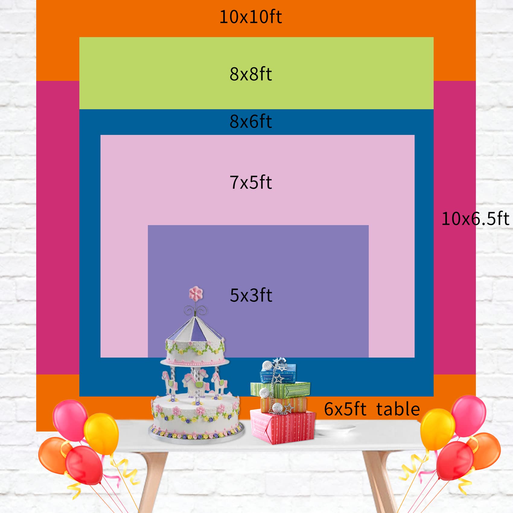 10X6.5Ft Cartoon Farm Animals Party Backdrop Pink Barn Girl Baby Shower Birthday Photography Background Farmland Animals Cows Pi