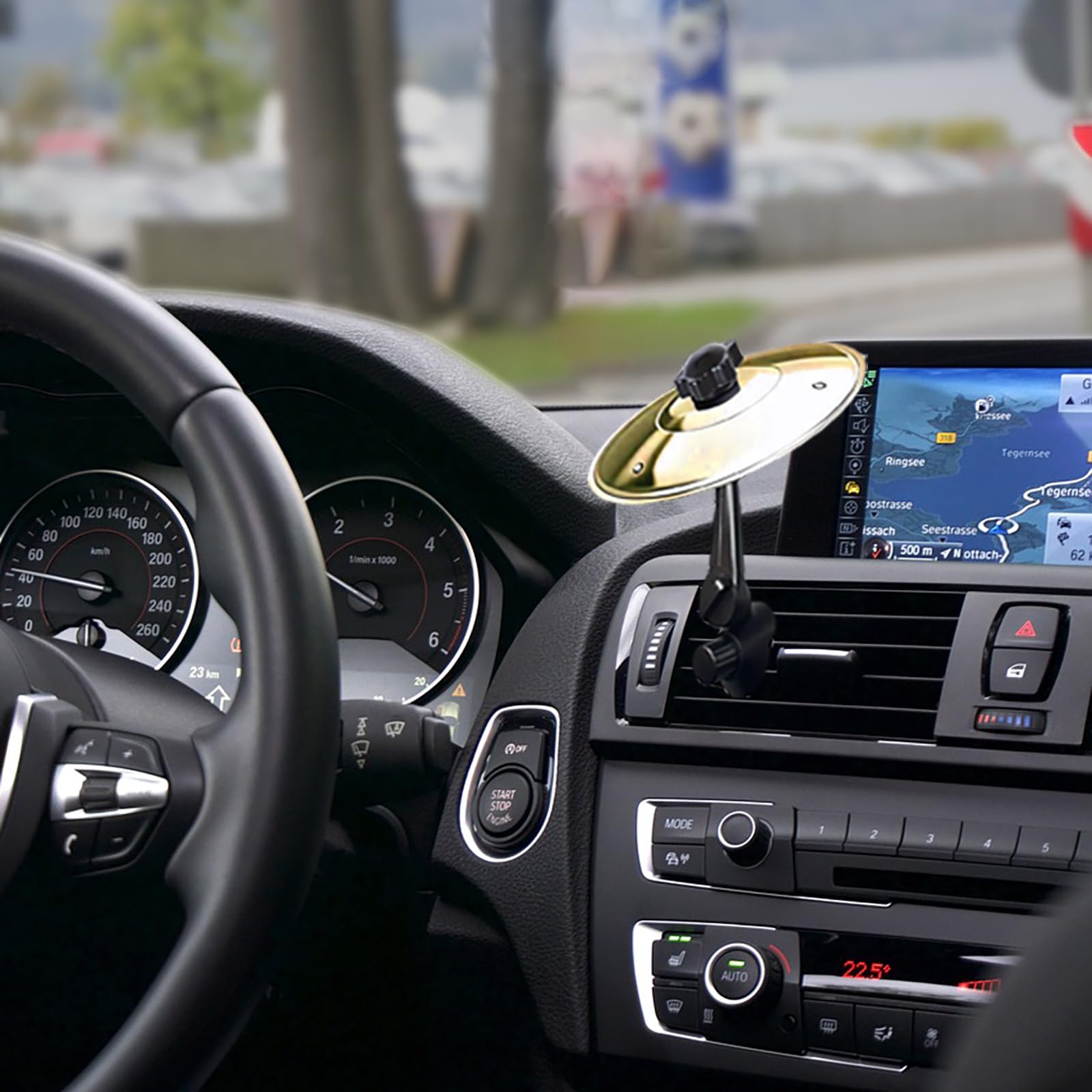 2025 New Car Cymbal - Mini Drum Crash Cymbal Air Vent Clip-On, Universal Fit For All Vehicles (Gold) - Gift For Music Lovers