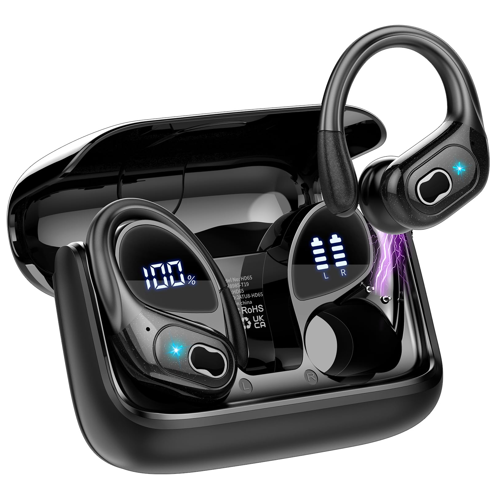 AI Translation Earbuds Real Time, 164 Language Translator Earbud 3-in-1 Bluetooth 5.4 Translator Earbuds with 6 Translation Mode