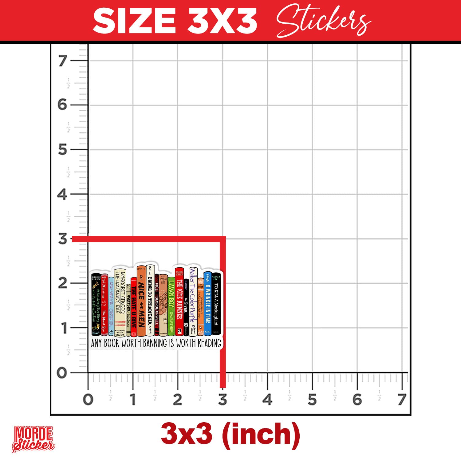 (3Pcs) Any Book Worth Banning Is Worth Reading Sticker Banned Book Reading Stickers 3In Die Cut Waterproof Vinyl Sticker For Har