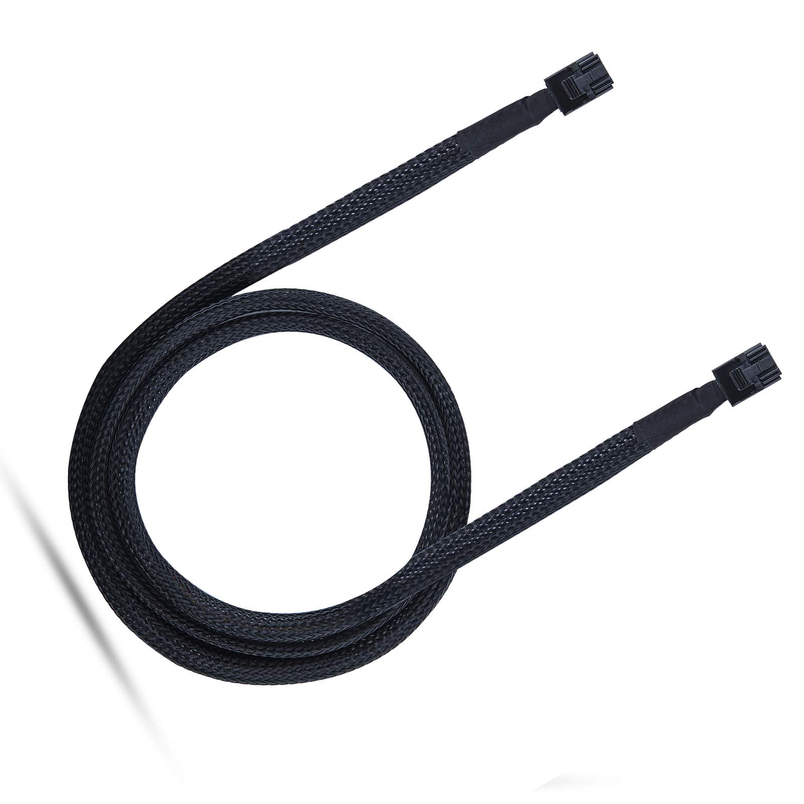 2 Pack 12G Internal Mini Sas Hd Sff 8643 To Sff 8643 Cable, 0.5M Internal Mini Sas To Mini Sas Cable, 36 Pin, With Sideband, 100