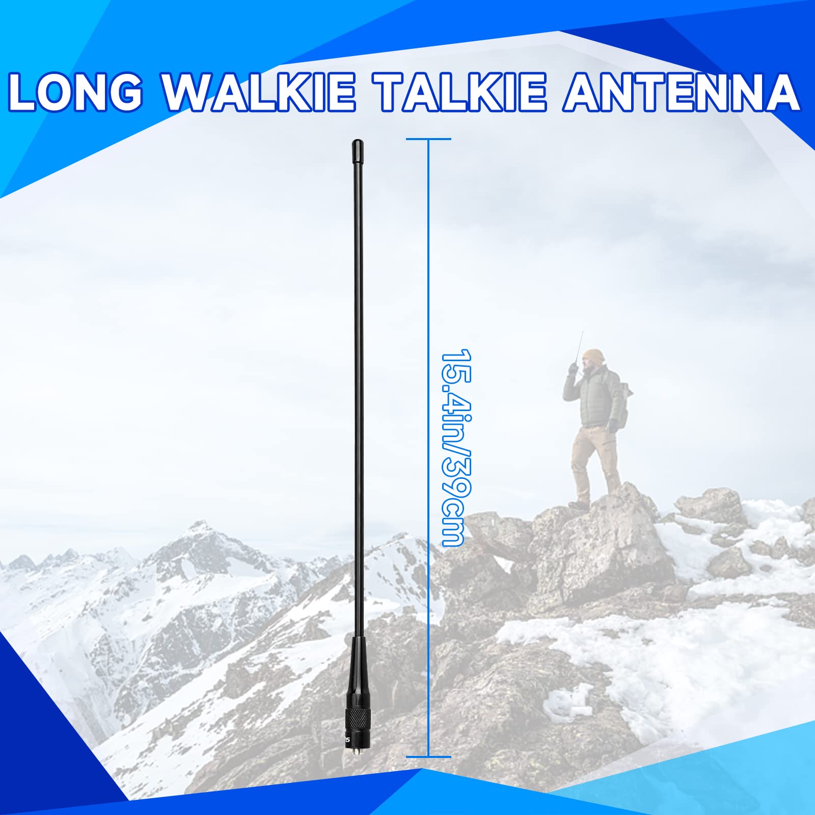 Retevis Two Way Radio Sma F Antenna,144/430Mhz Dual Band Antenna, For Aliunce Hd1 Hd2 Retevis Ra79 Rt29 Rt86 Rm21 Rt29D,Compatible With Baofeng Uv 5R Bf F8Hp Kenwood Walkie Talkies(5 Pack)