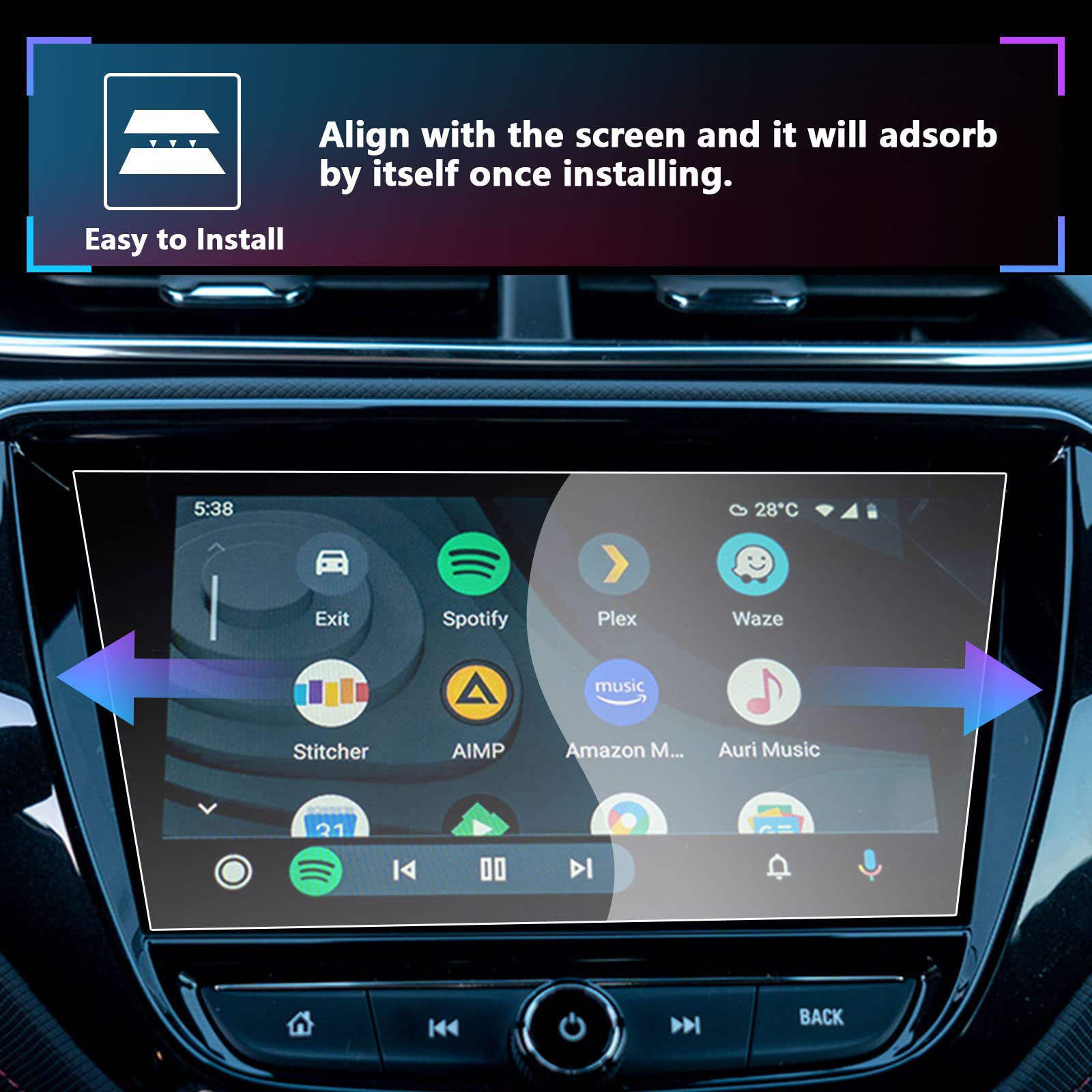 Sxcy 2023 Trailblazer Screen Protector For 2021 2022 2023 Chevy Trailblazer Touch Screen Protector[Lt Activ Rs Trims Available 8 Inch]