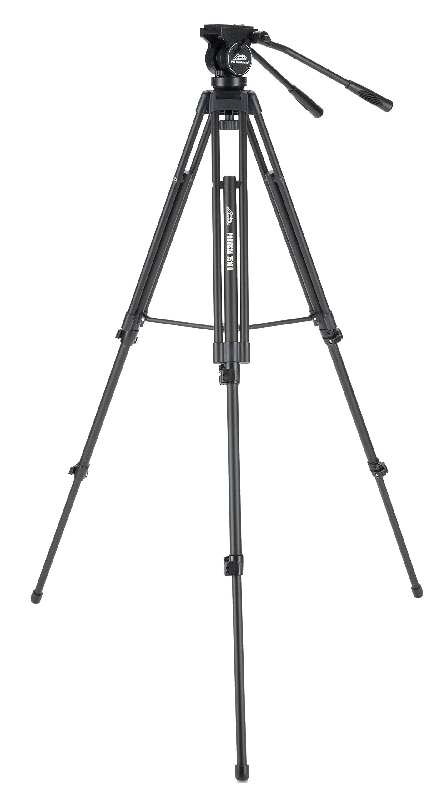 Davis & Sanford Provista7518B Pro Video Tripod With V18 Fluid Head, Black