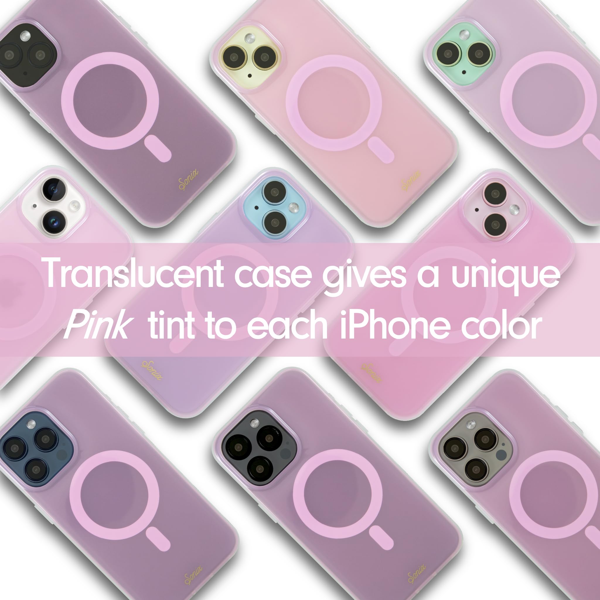Sonix Case For Iphone 16 Plus | Compatible With Magsafe | 10Ft Drop Tested | Jelly Pink