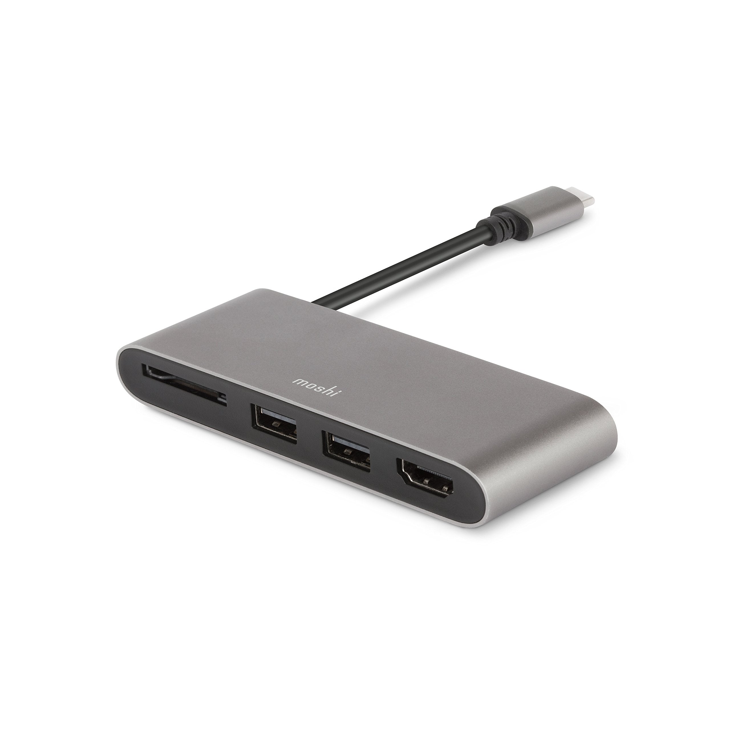 Moshi Usbc Multimedia Adapter, Hdmi, Usb, Sd Card Reader