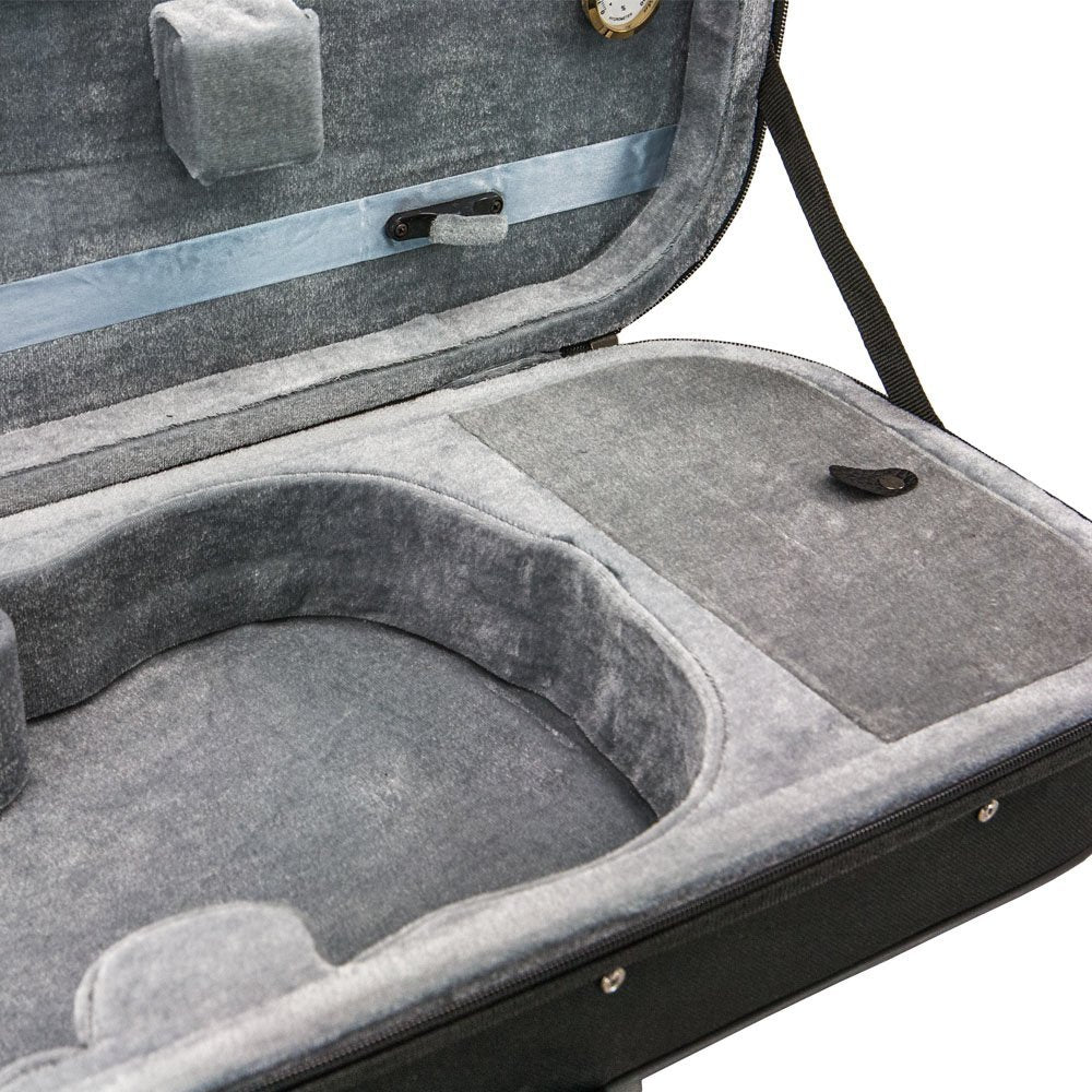 Sky 4/4 Violin Oblong Case Lightweight With Hygrometer Black/Grey